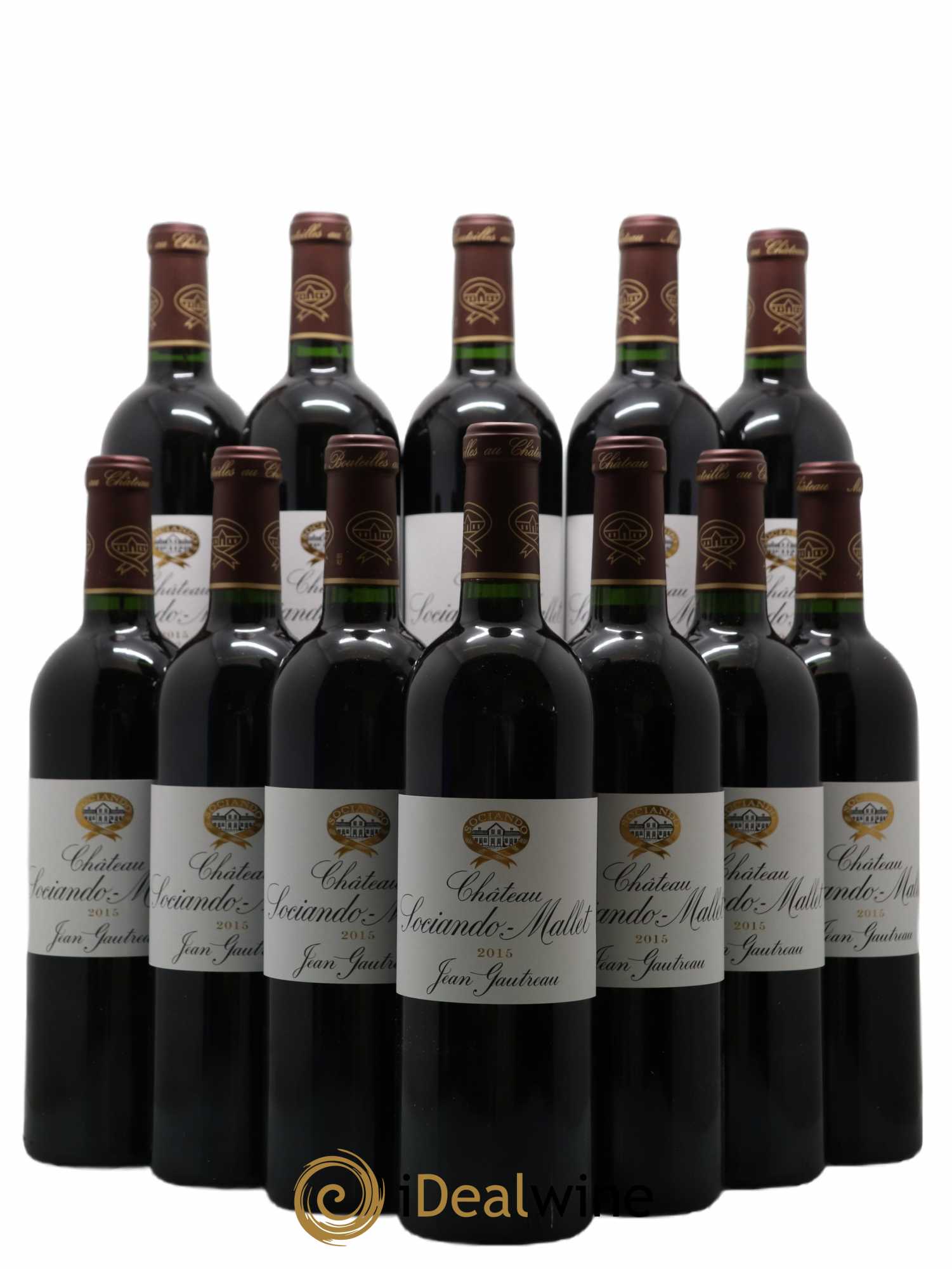 Château Sociando Mallet 2015 - Lot de 12 bouteilles - 0