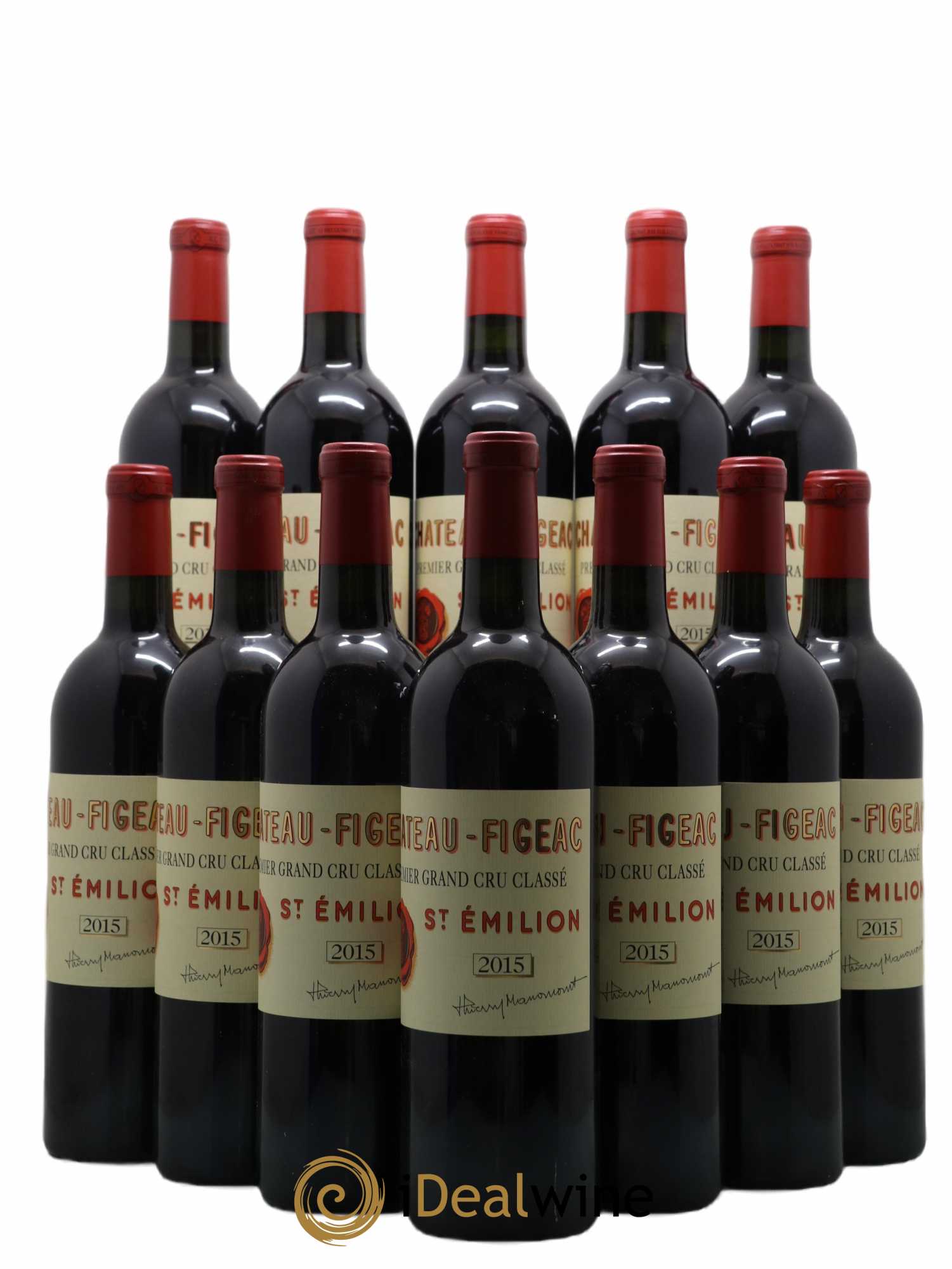 Château Figeac 1er Grand Cru Classé A 2015 - Lot de 12 bouteilles - 0