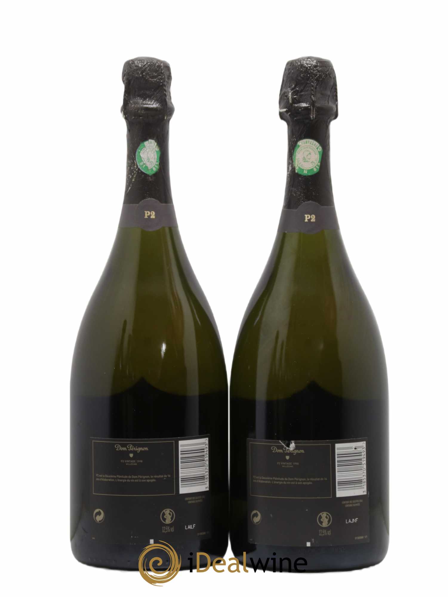 2eme Plénitude (P2) Dom Pérignon 1998 - Lot de 2 bouteilles - 1