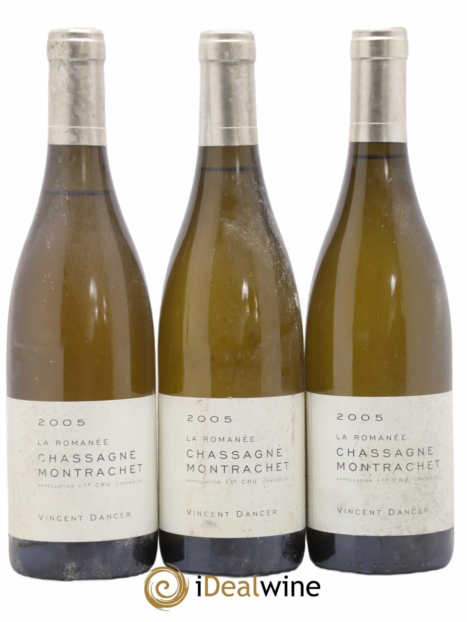 Chassagne-Montrachet 1er Cru La Romanée Vincent Dancer 2005 - Lot de 3 bouteilles - 0