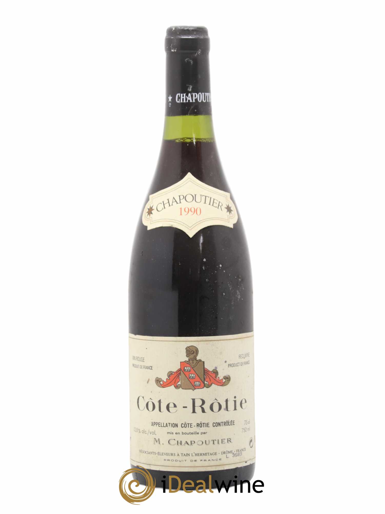 Côte-Rôtie Chapoutier 1990 - Lot de 1 bouteille - 0