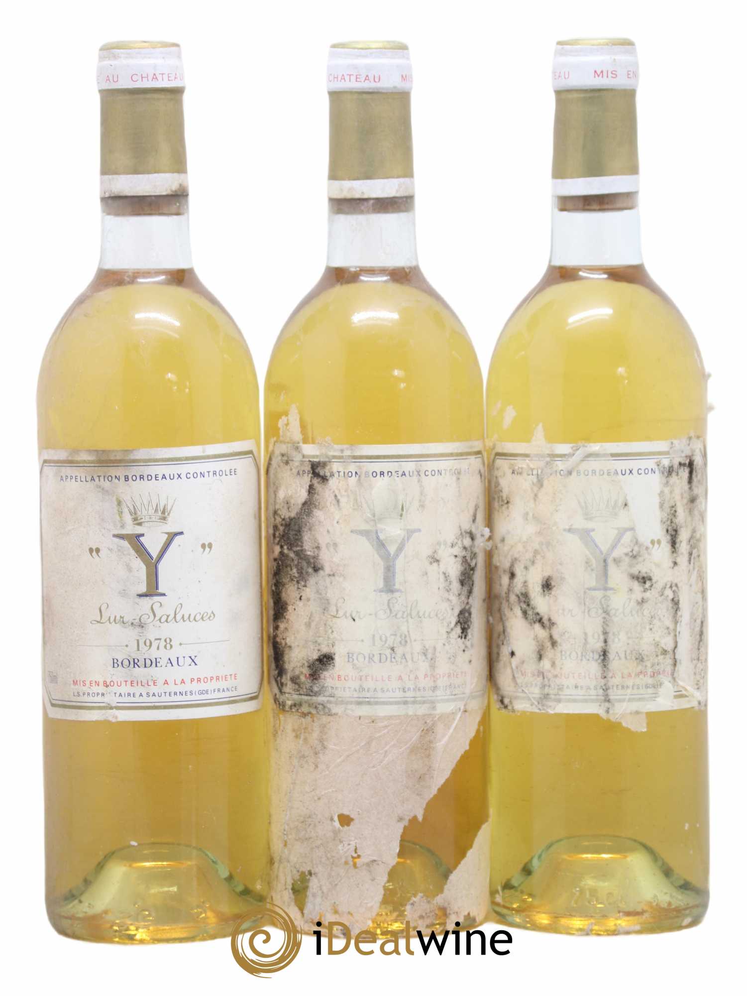 Y de Yquem 1978 - Lot de 3 bouteilles - 0