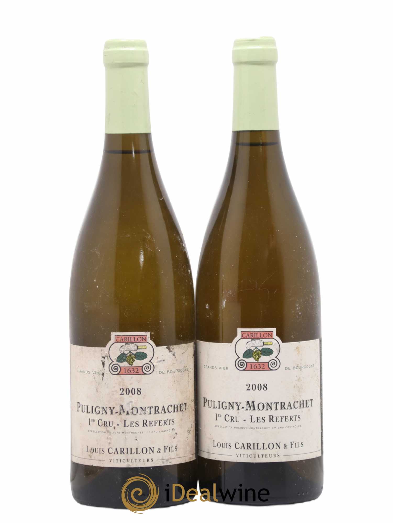 Puligny-Montrachet 1er Cru Les Referts Louis Carillon & Fils (Domaine) 2008 - Lot de 2 bouteilles - 0