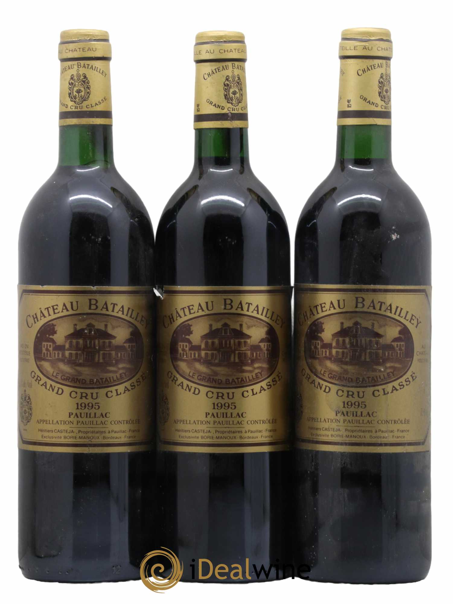 Château Batailley 5ème Grand Cru Classé 1995 - Lot de 3 bouteilles - 0