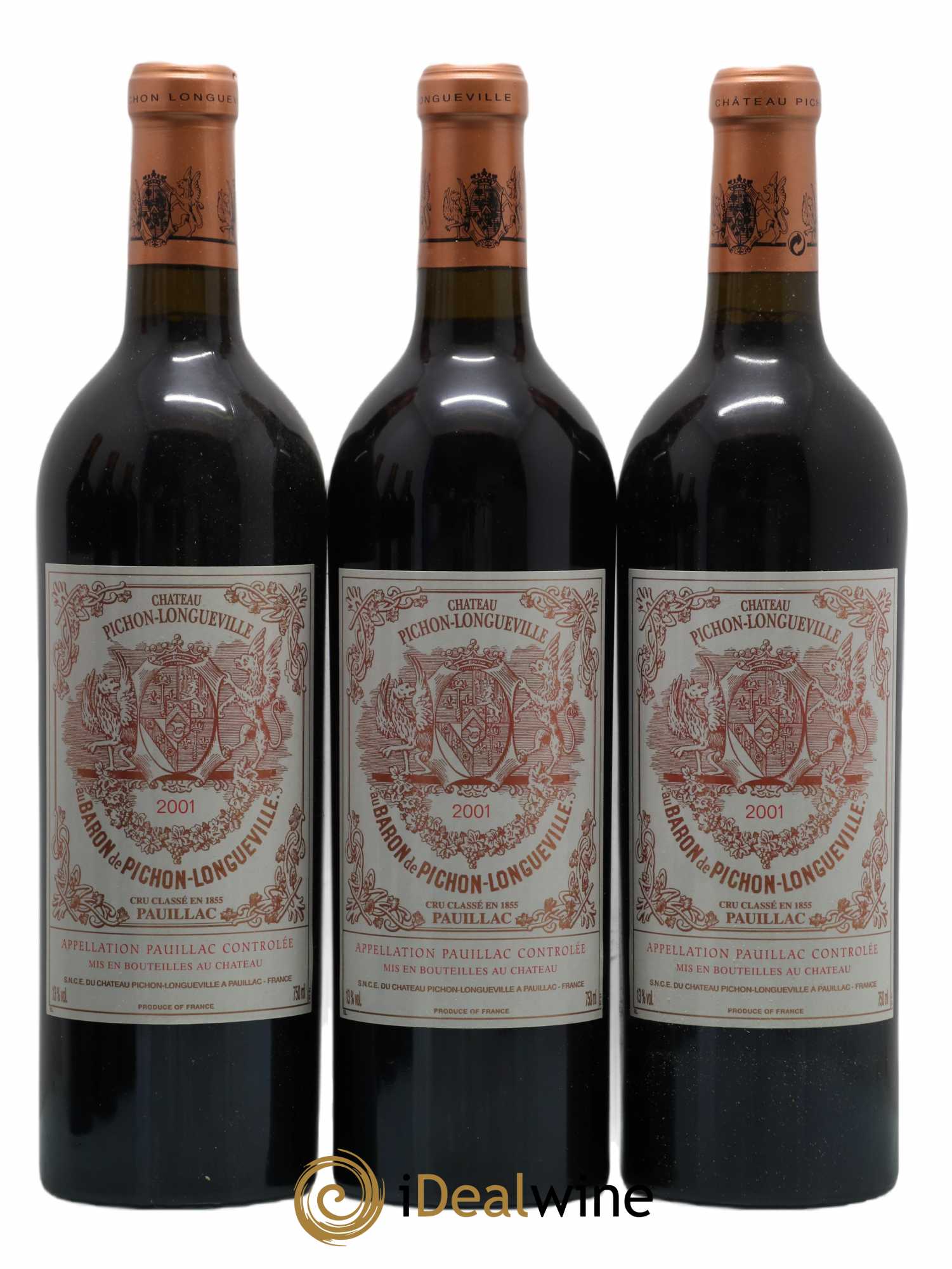Pichon Longueville Baron 2ème Grand Cru Classé 2001 - Lot de 6 bouteilles - 2