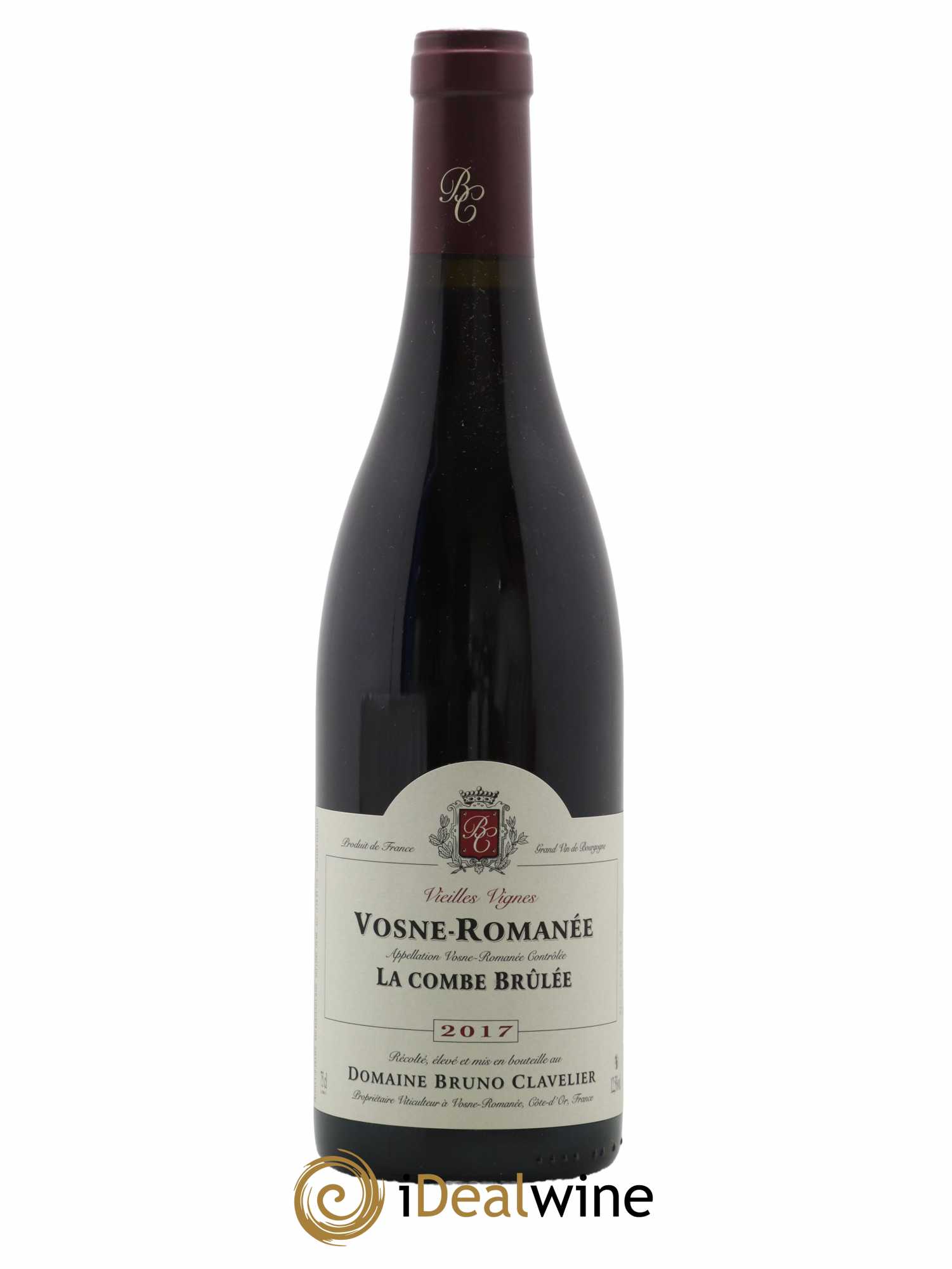 Vosne-Romanée Vieilles vignes La Combe Brûlée Bruno Clavelier 2017 - Lot de 1 bouteille - 0