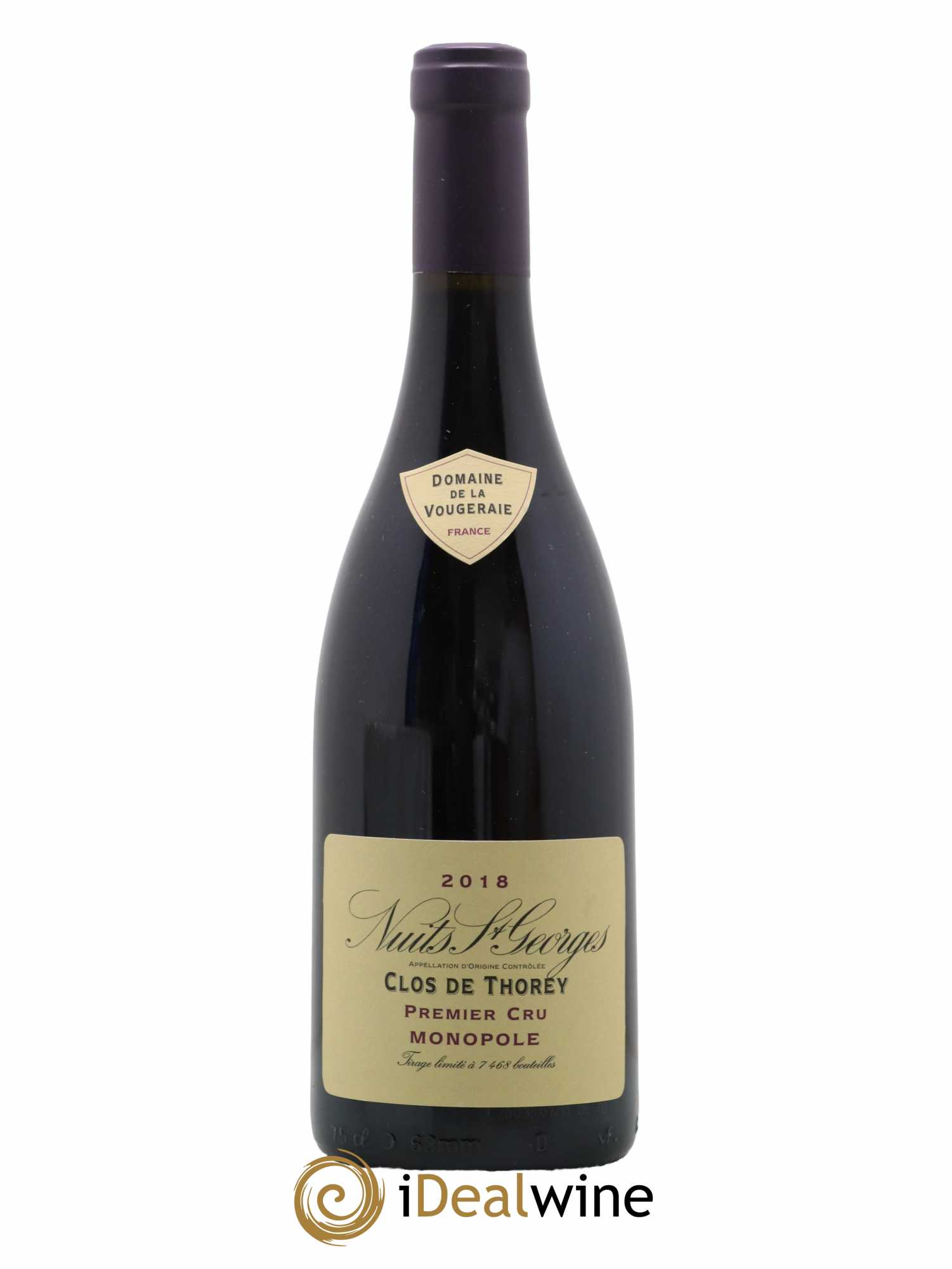 Nuits-Saint-Georges 1er Cru Clos De Thorey La Vougeraie 2018 - Lot de 1 bouteille - 0