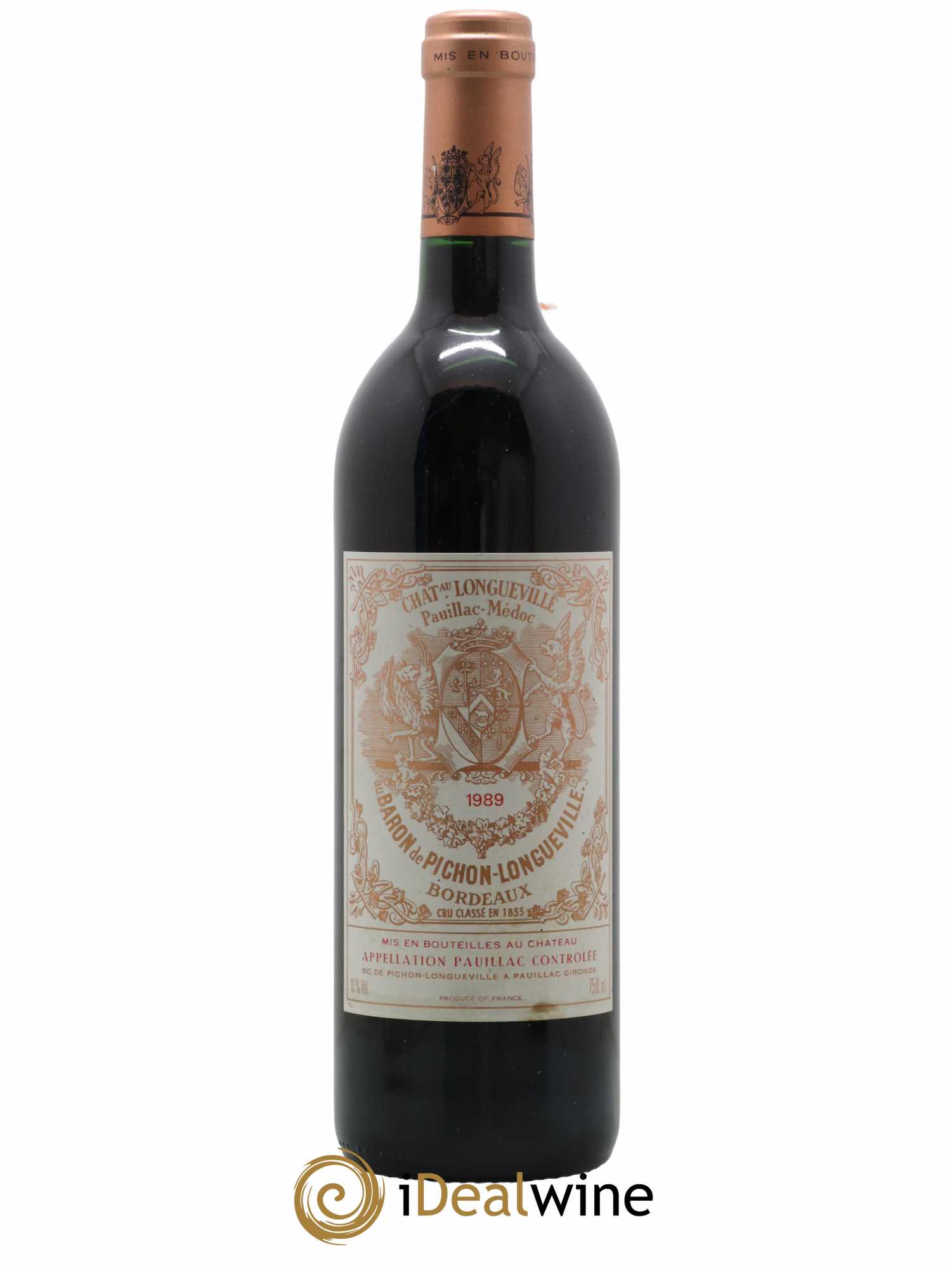 Pichon Longueville Baron 2ème Grand Cru Classé 1989 - Lot de 1 bouteille - 0