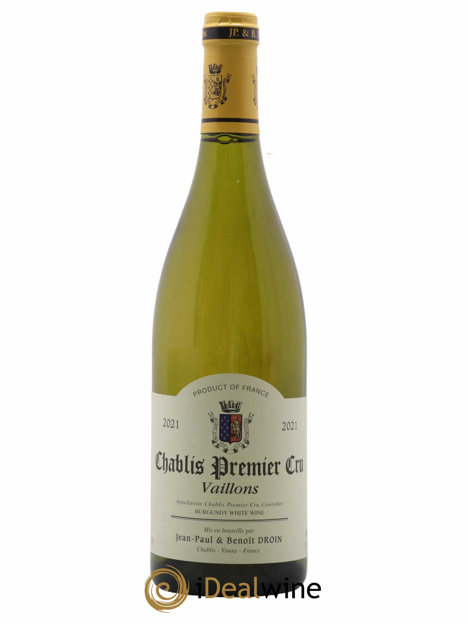 Chablis 1er Cru Vaillons Jean-Paul & Benoît Droin (Domaine) 2021 - Lot de 1 bouteille - 0