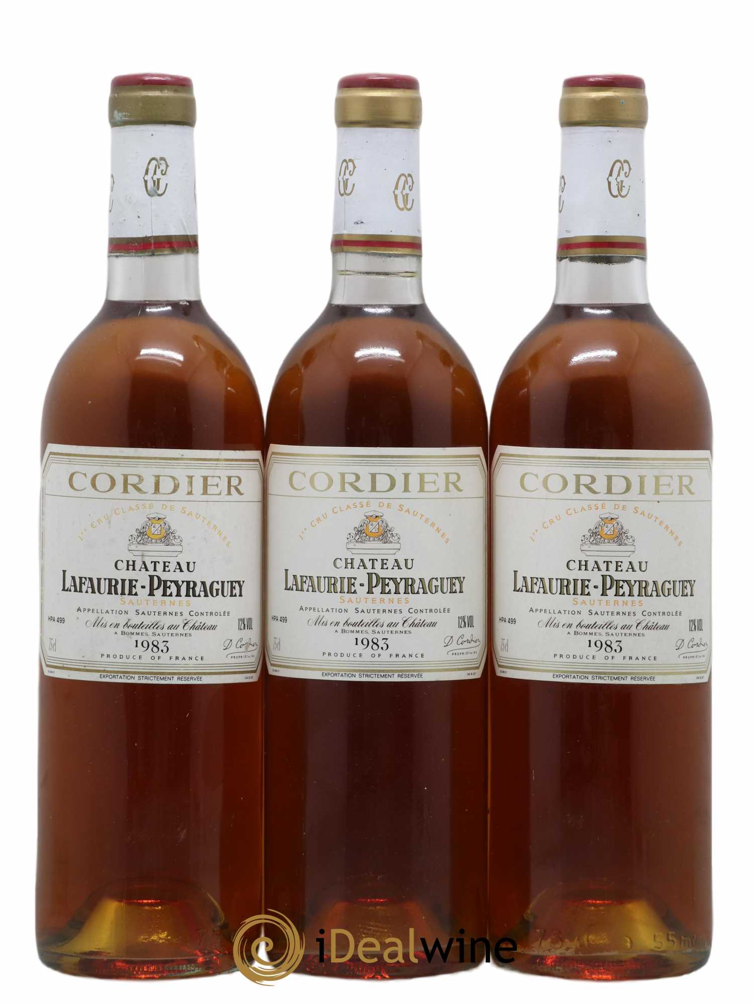 Château Lafaurie-Peyraguey 1er Grand Cru Classé (senza prezzo di riserva) 1983 - Lotto di 3 bottiglie - 0