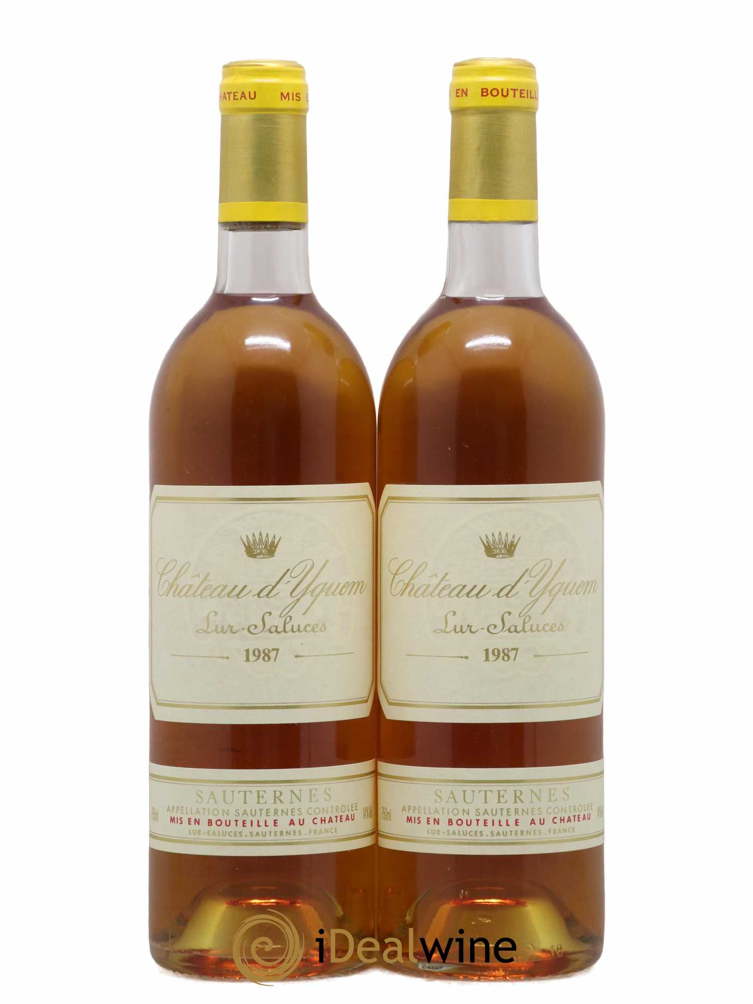 Château d' Yquem 1er Cru Classé Supérieur (senza prezzo di riserva) 1987 - Lotto di 2 bottiglie - 0
