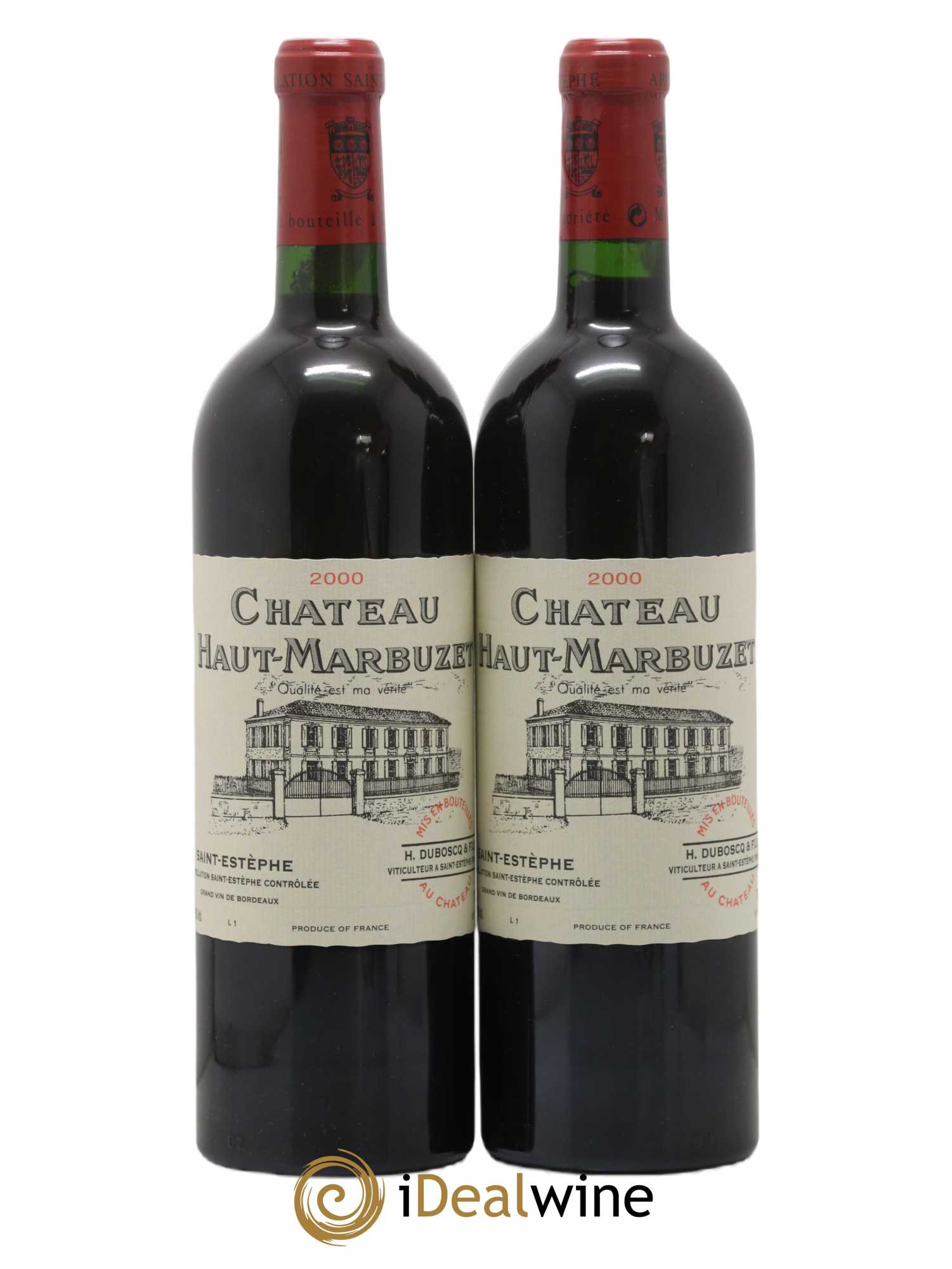 Château Haut Marbuzet (no reserve) 2000 - Lot of 2 bottles - 0