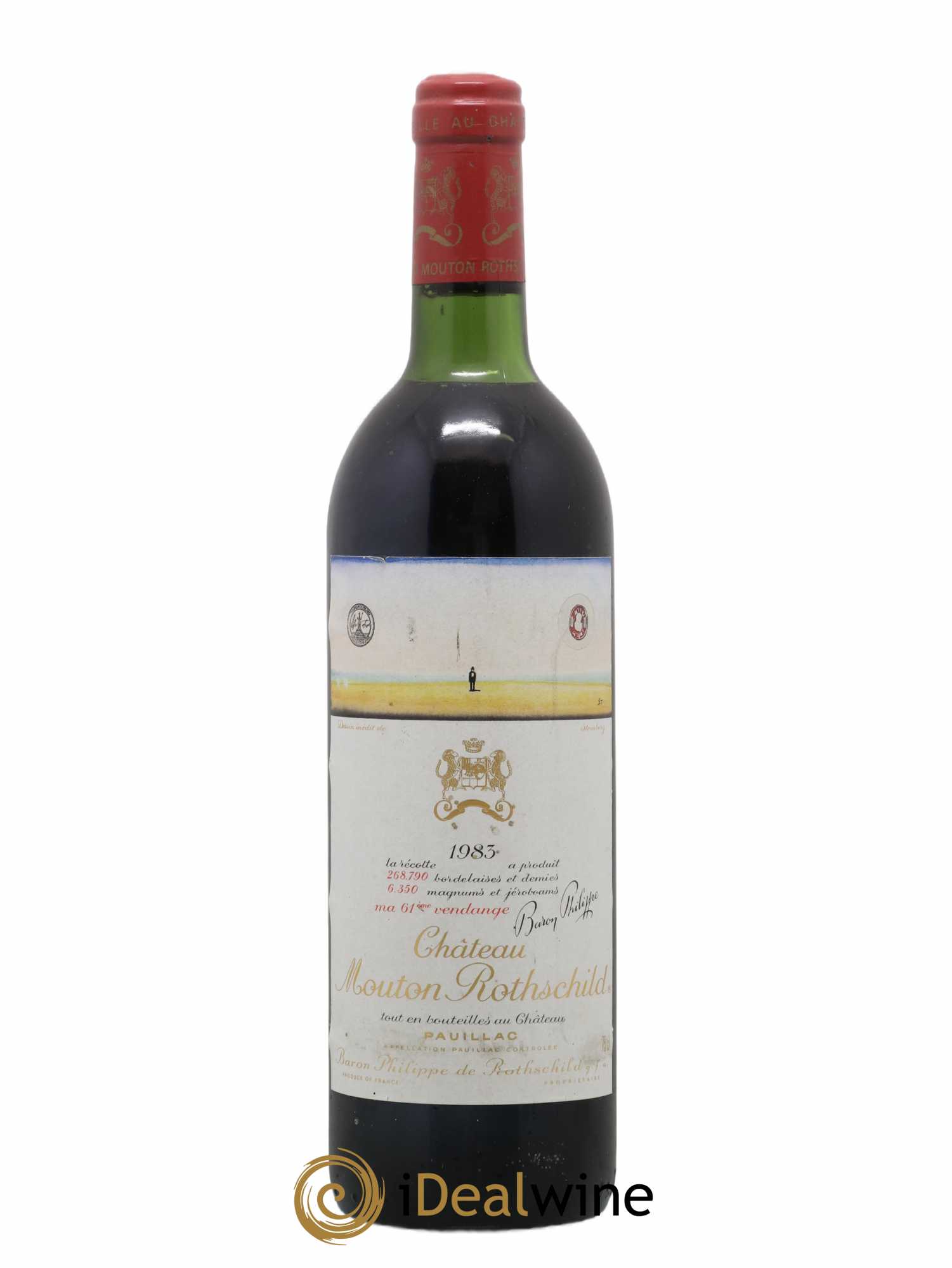 Château Mouton Rothschild 1er Grand Cru Classé (sans prix de réserve) 1983 - Lot de 1 bouteille - 0
