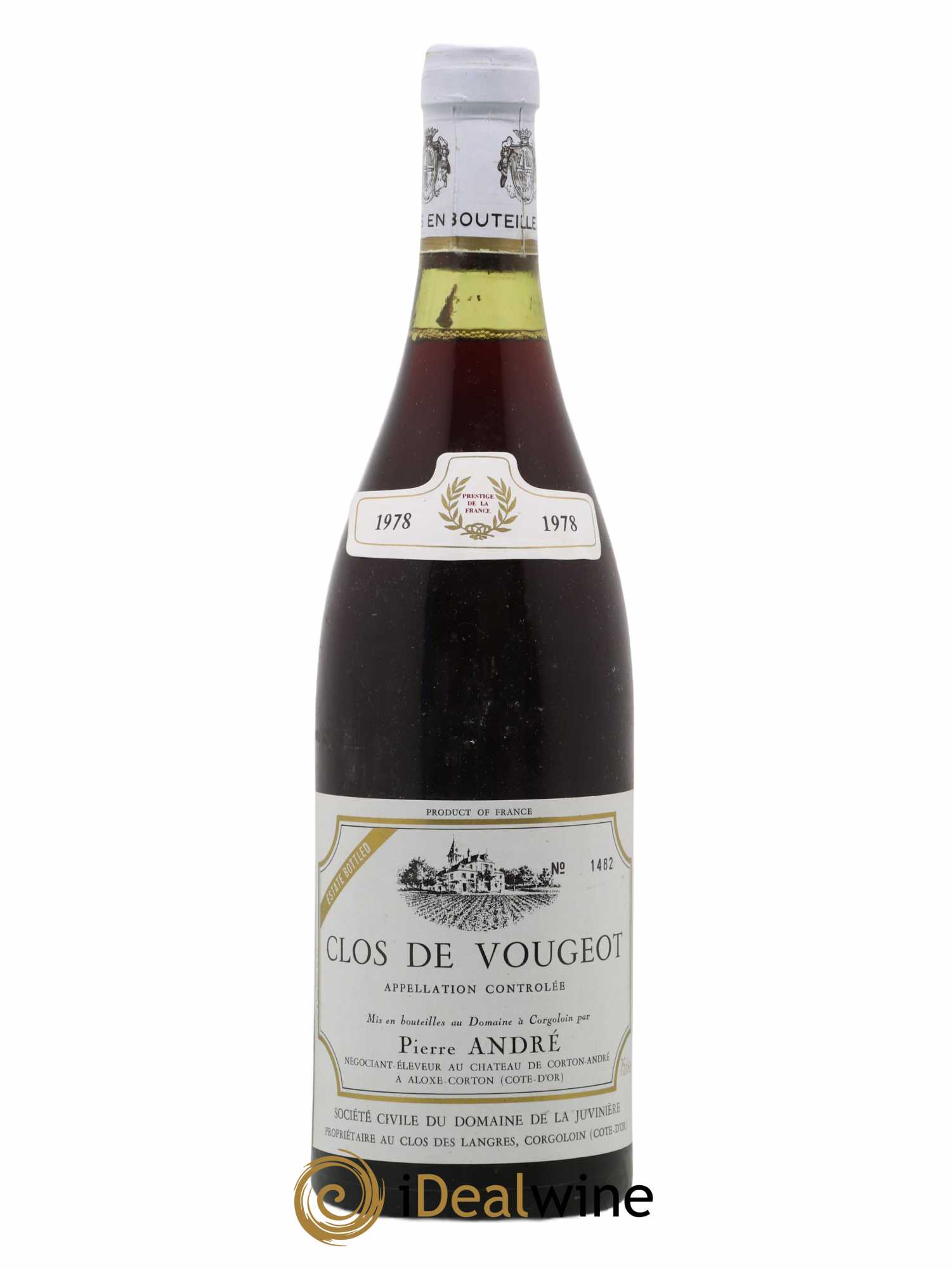 Clos de Vougeot Grand Cru Pierre André 1978 - Lot de 1 bouteille - 0