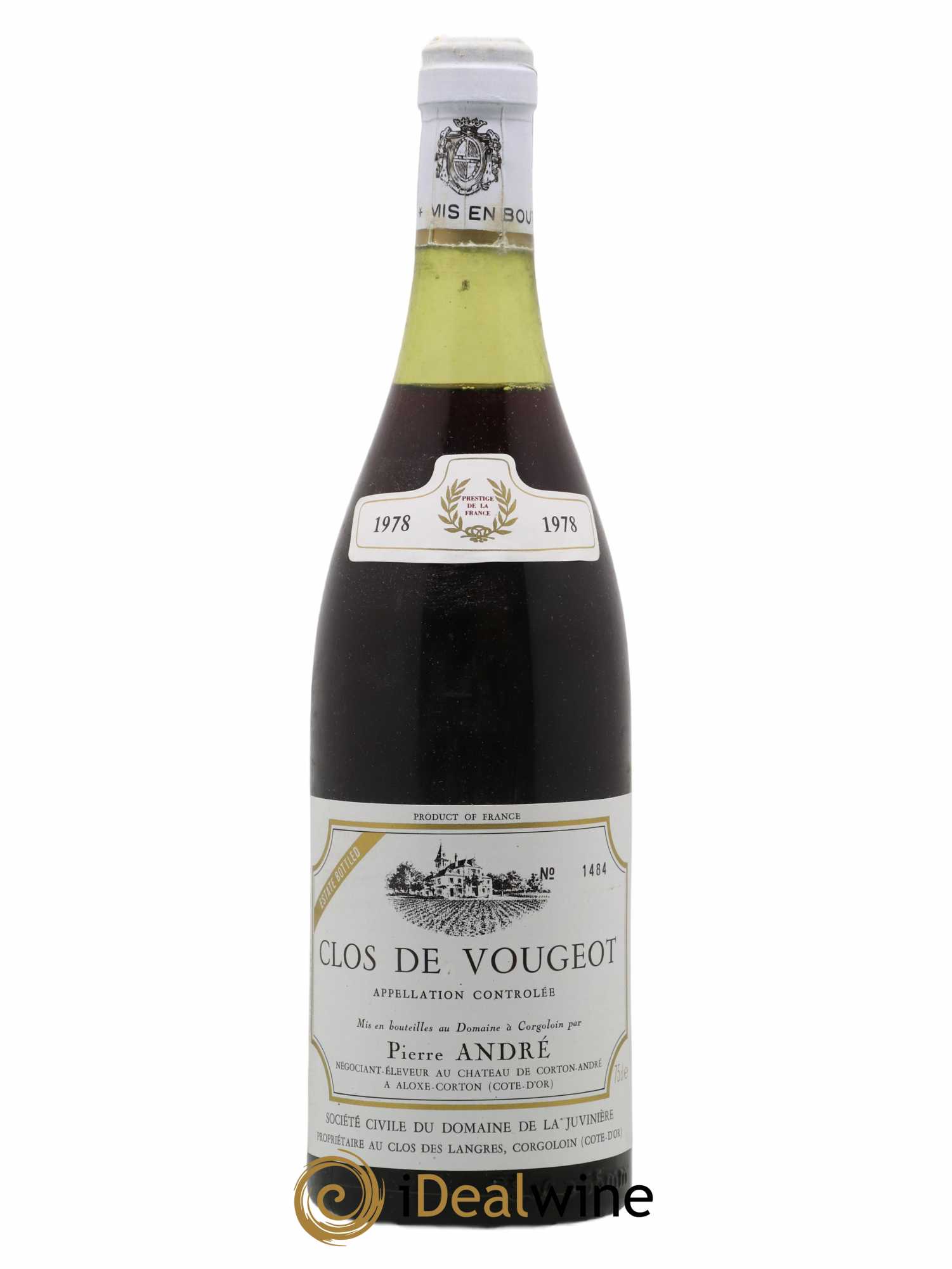 Clos de Vougeot Grand Cru Pierre André 1978 - Lot de 1 bouteille - 0