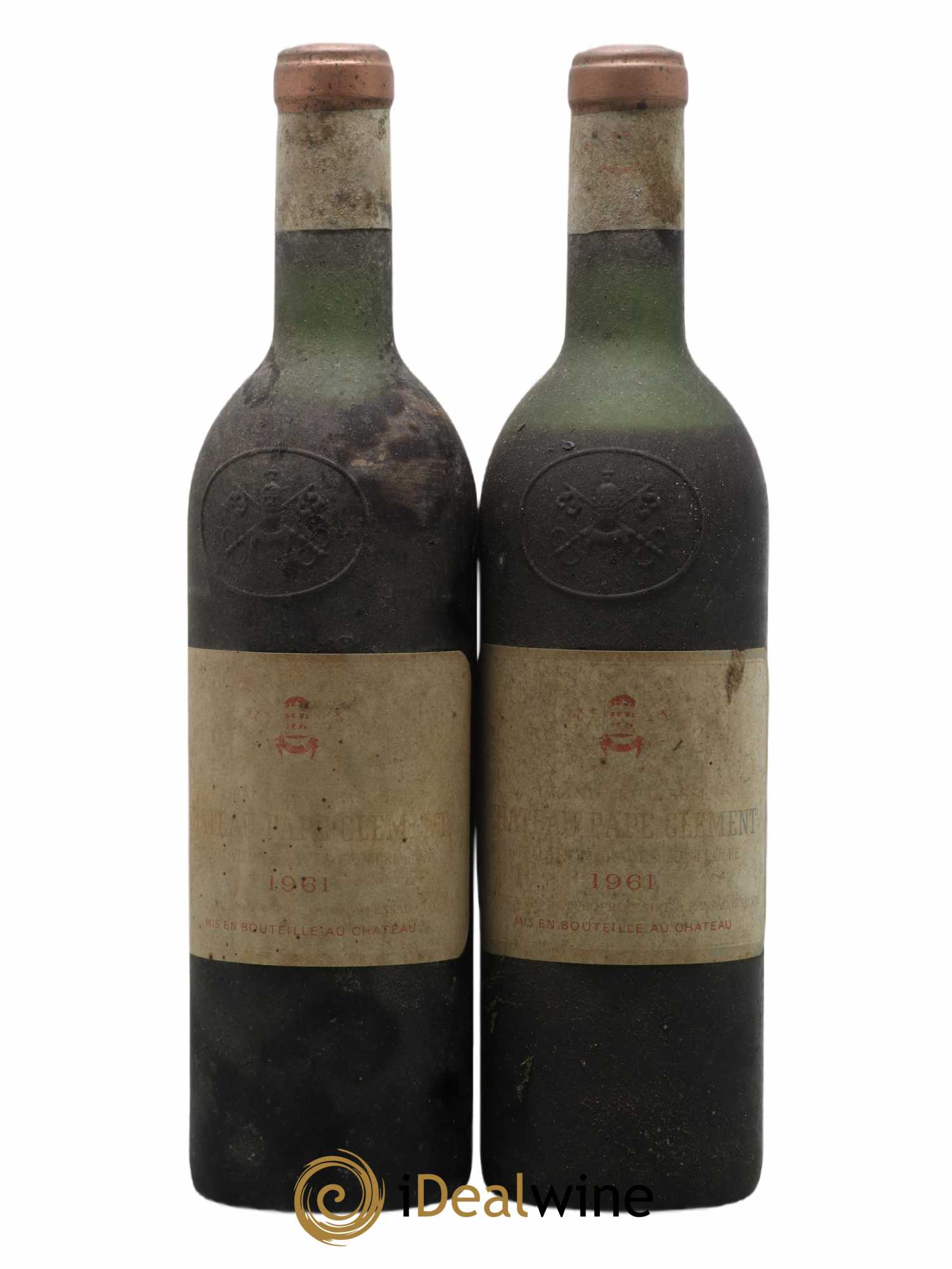 Château Pape Clément Cru Classé de Graves 1961 - Lot de 2 bouteilles - 0