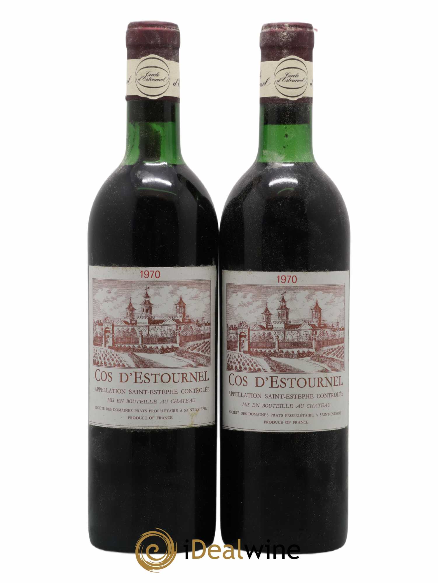 Cos d'Estournel 2ème Grand Cru Classé 1970 - Lot de 2 bouteilles - 0