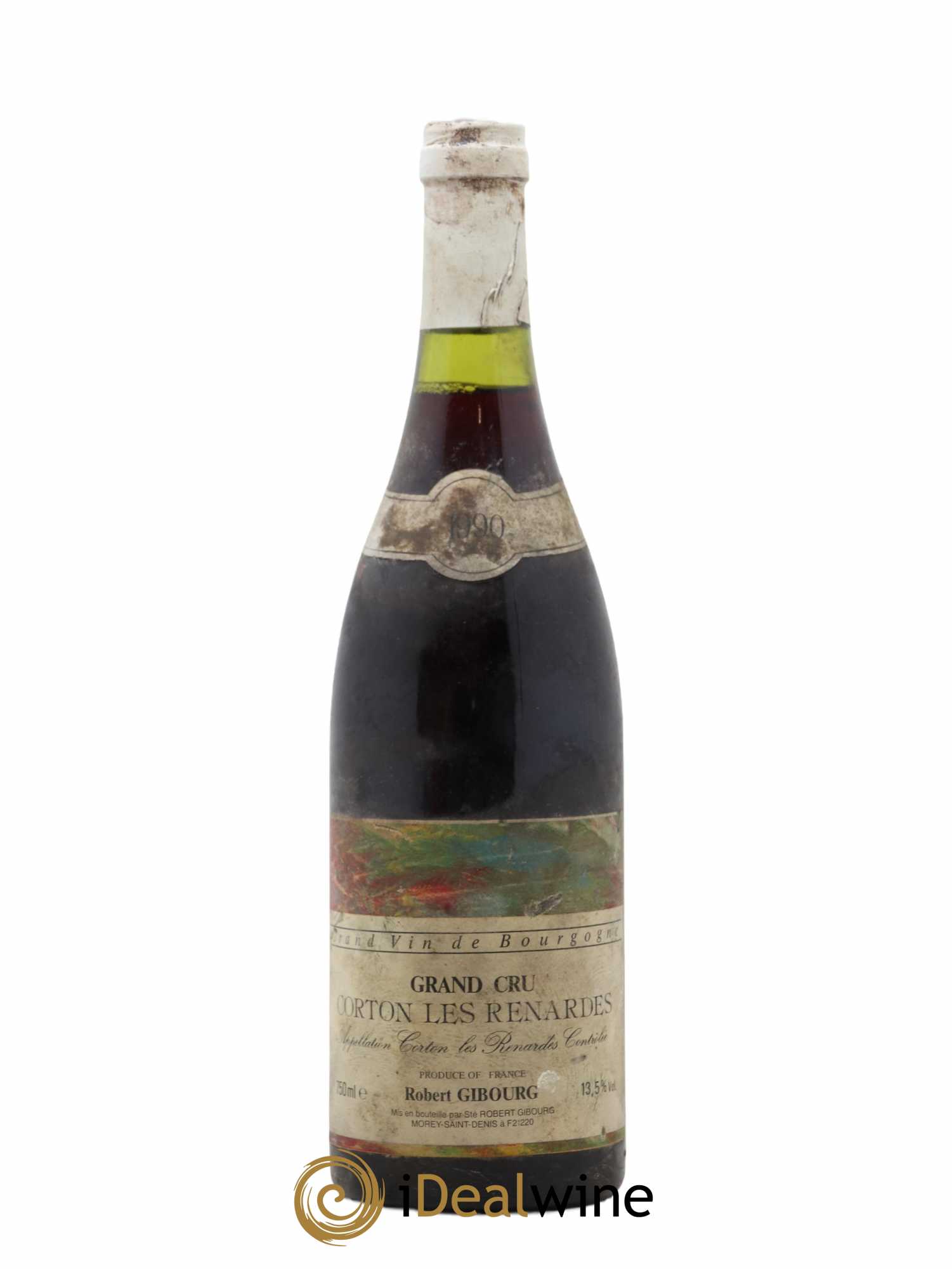 Corton Grand Cru Les Renardes Robert Gibourg 1990 - Posten von 1 Flasche - 0