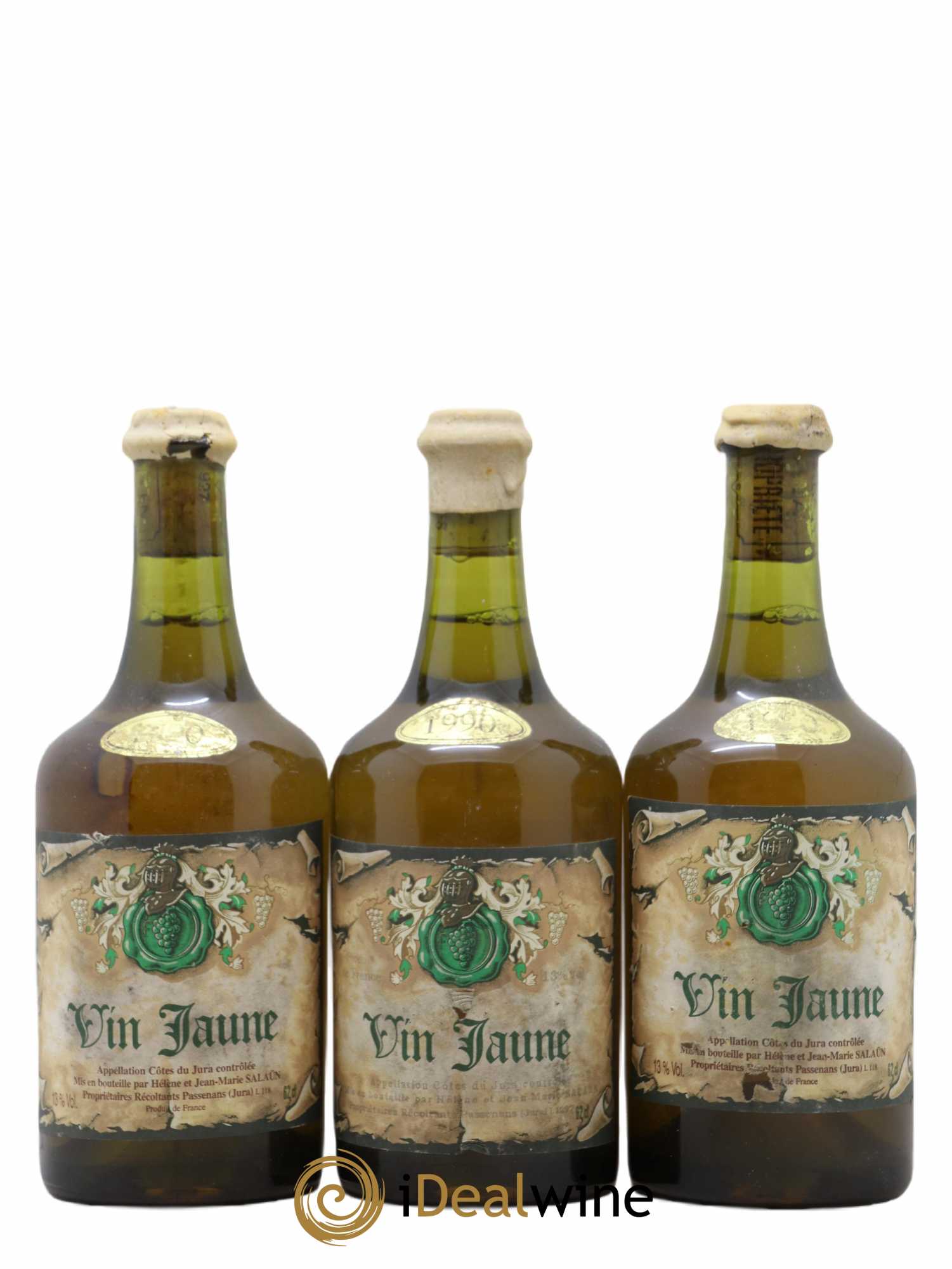 Arbois Vin Jaune Jean Marie et Helene Salaun 1990 - Posten von 3 Flaschen - 0