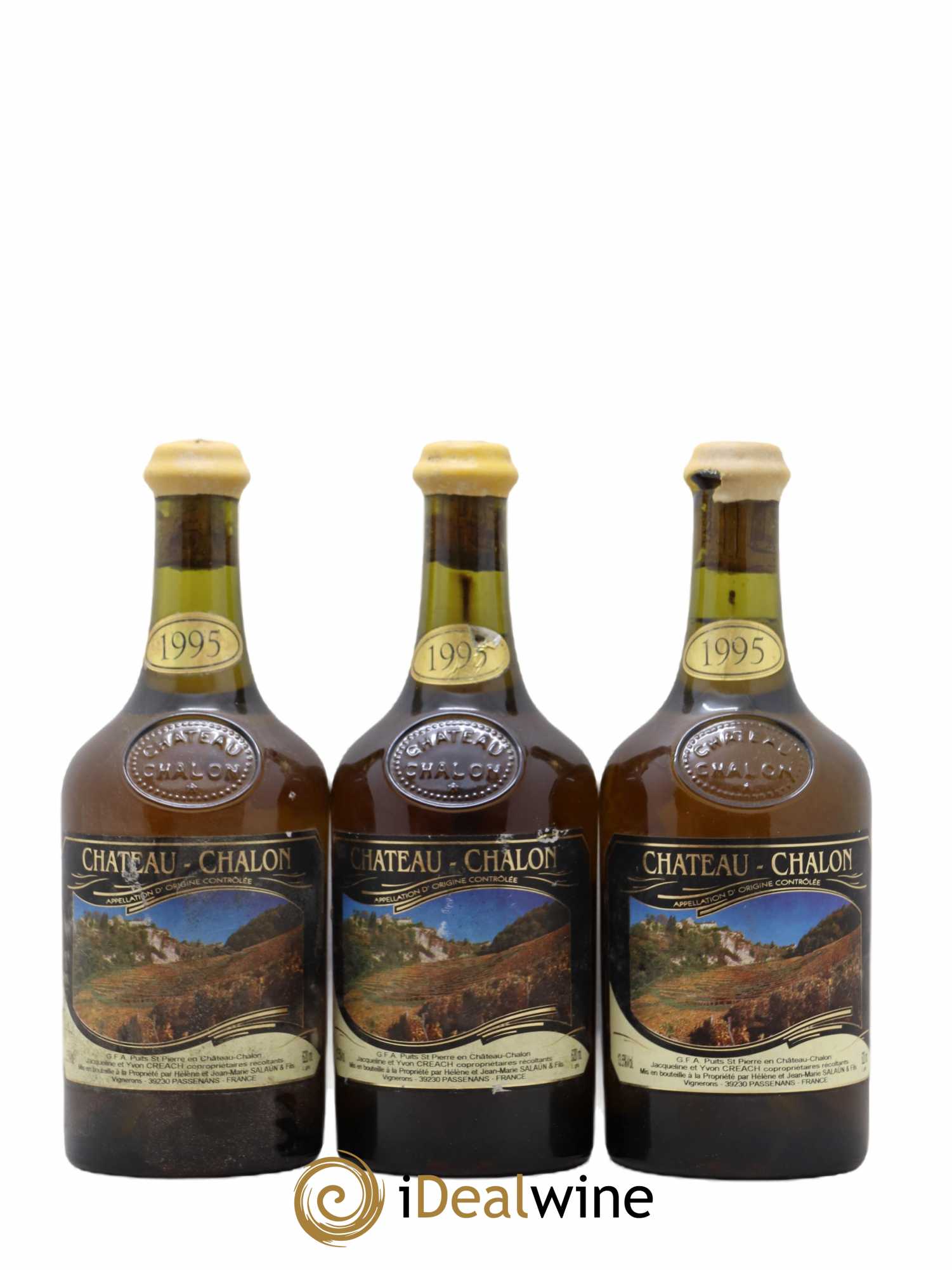 Château-Chalon Château Chalon Créach Salaun 1995 - Posten von 3 Flaschen - 0