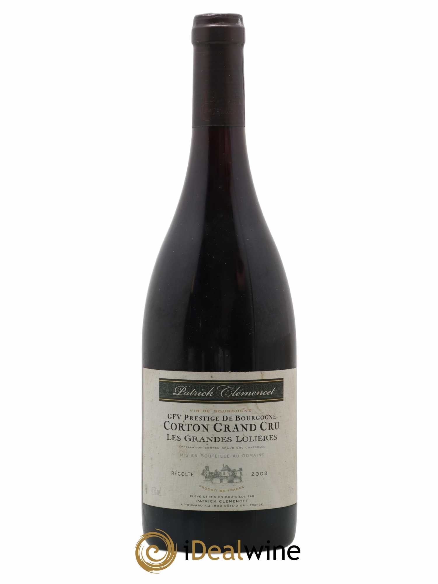 Corton Grand Cru Les Grandes Lolieres Patrick Clemencet 2008 - Lot de 1 bouteille - 0