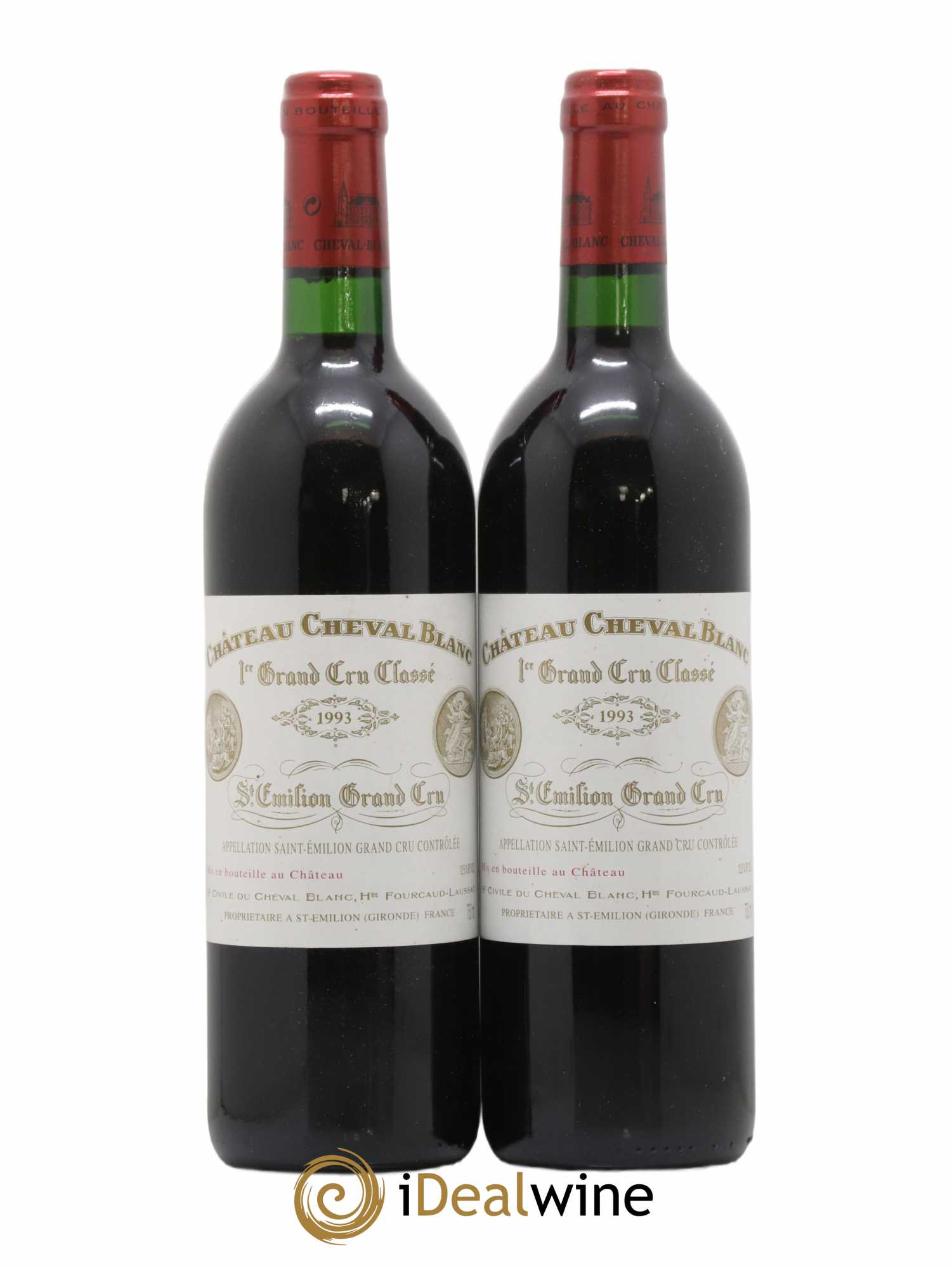 Château Cheval Blanc 1er Grand Cru Classé A 1993 - Lot de 2 bouteilles - 0