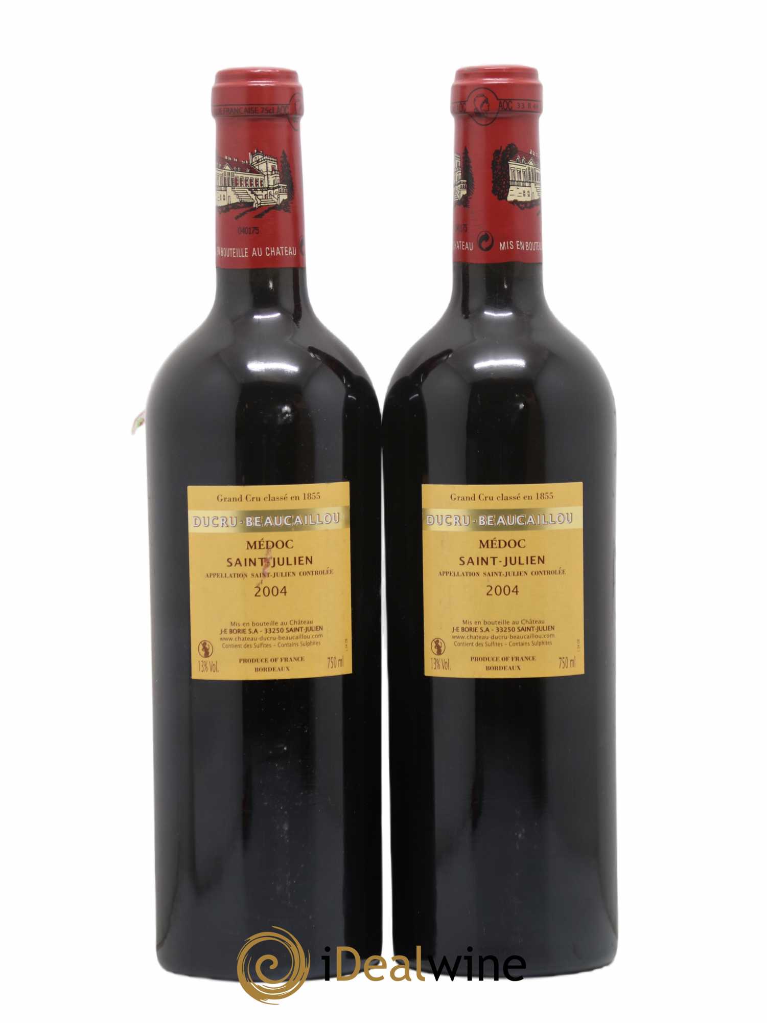 Château Ducru Beaucaillou 2ème Grand Cru Classé 2004 - Lot of 2 bottles - 1