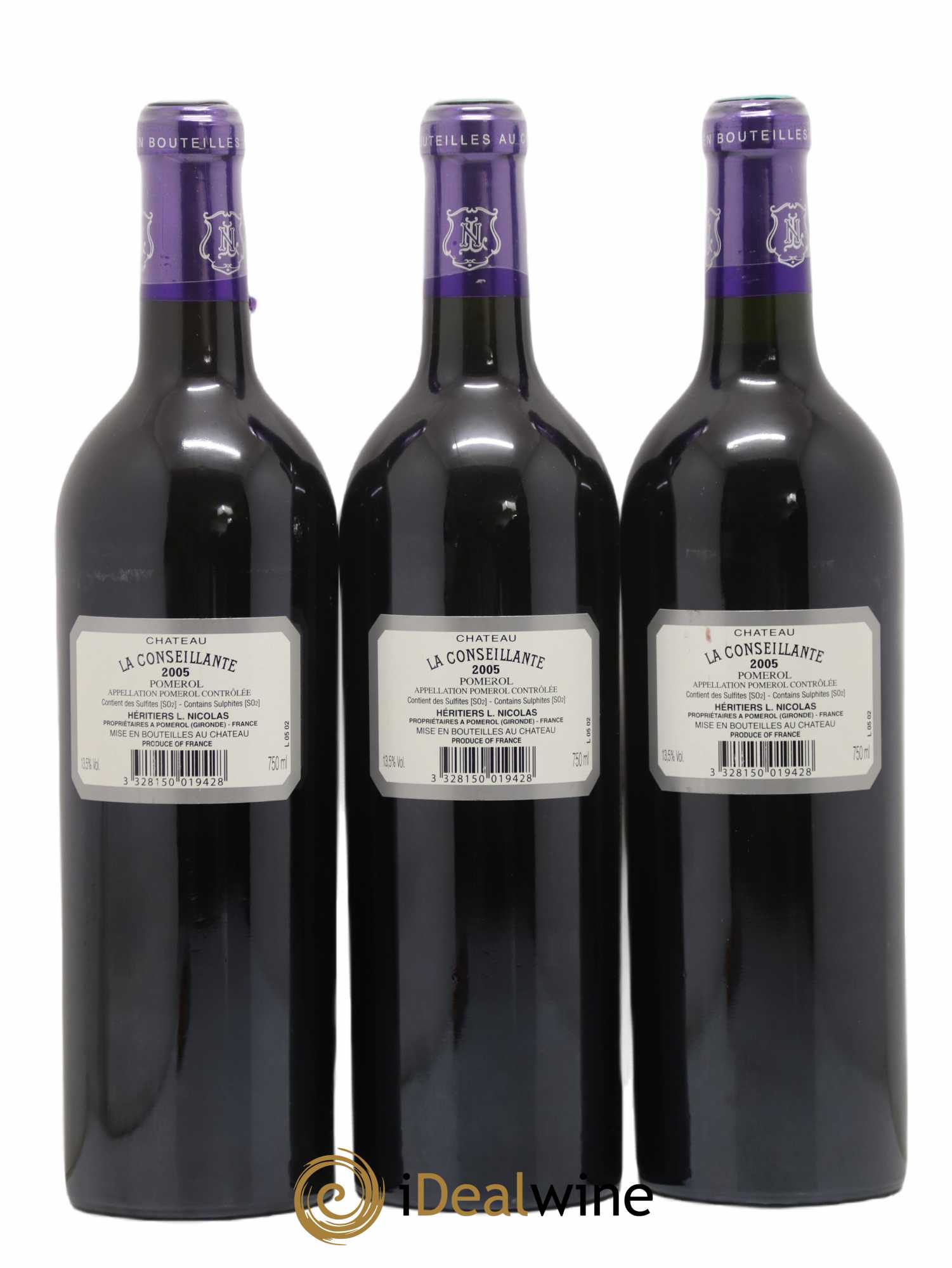 Château la Conseillante 2005 - Lot de 3 bouteilles - 1