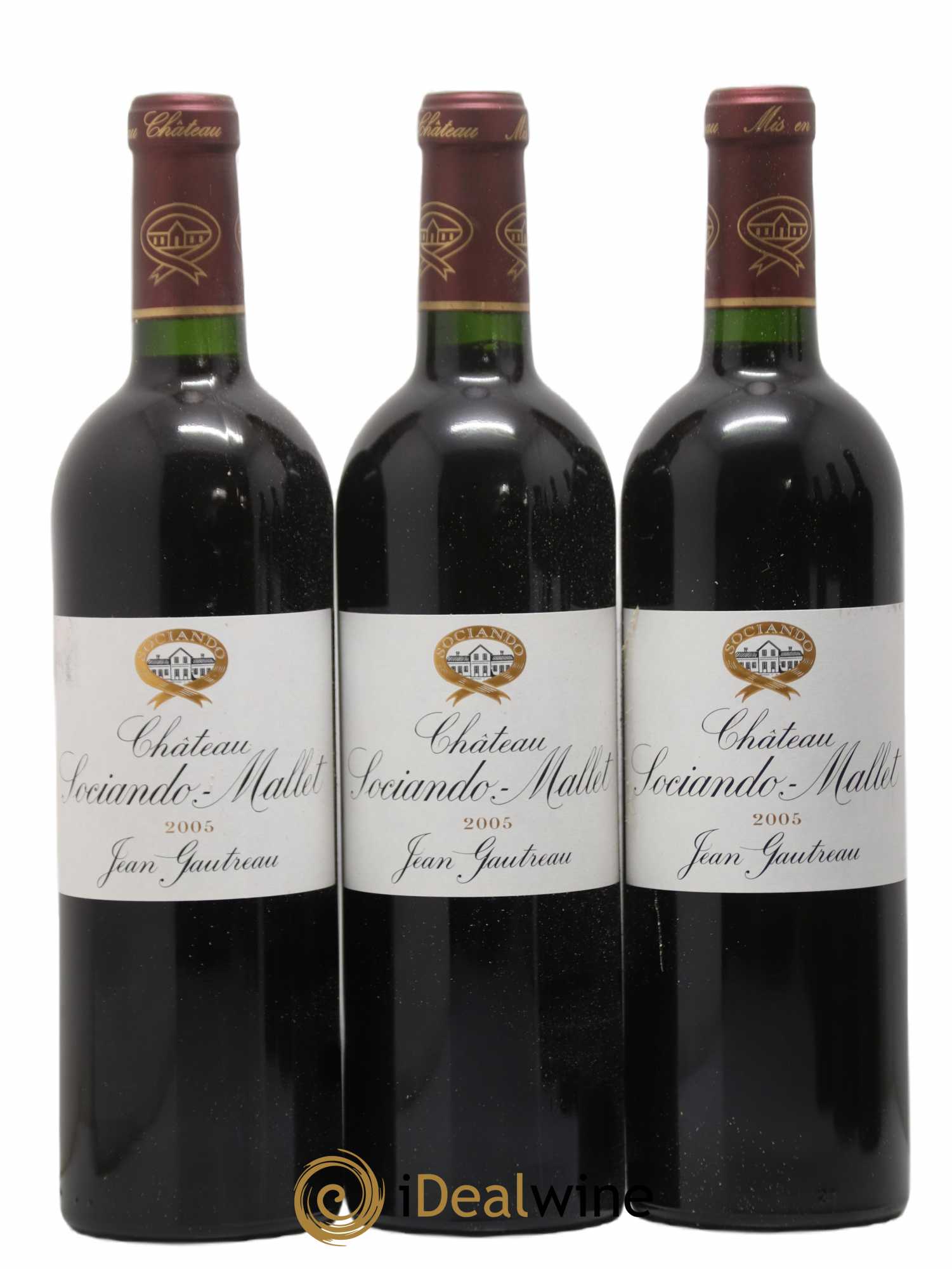 Château Sociando Mallet 2005 - Lot de 6 bouteilles - 1