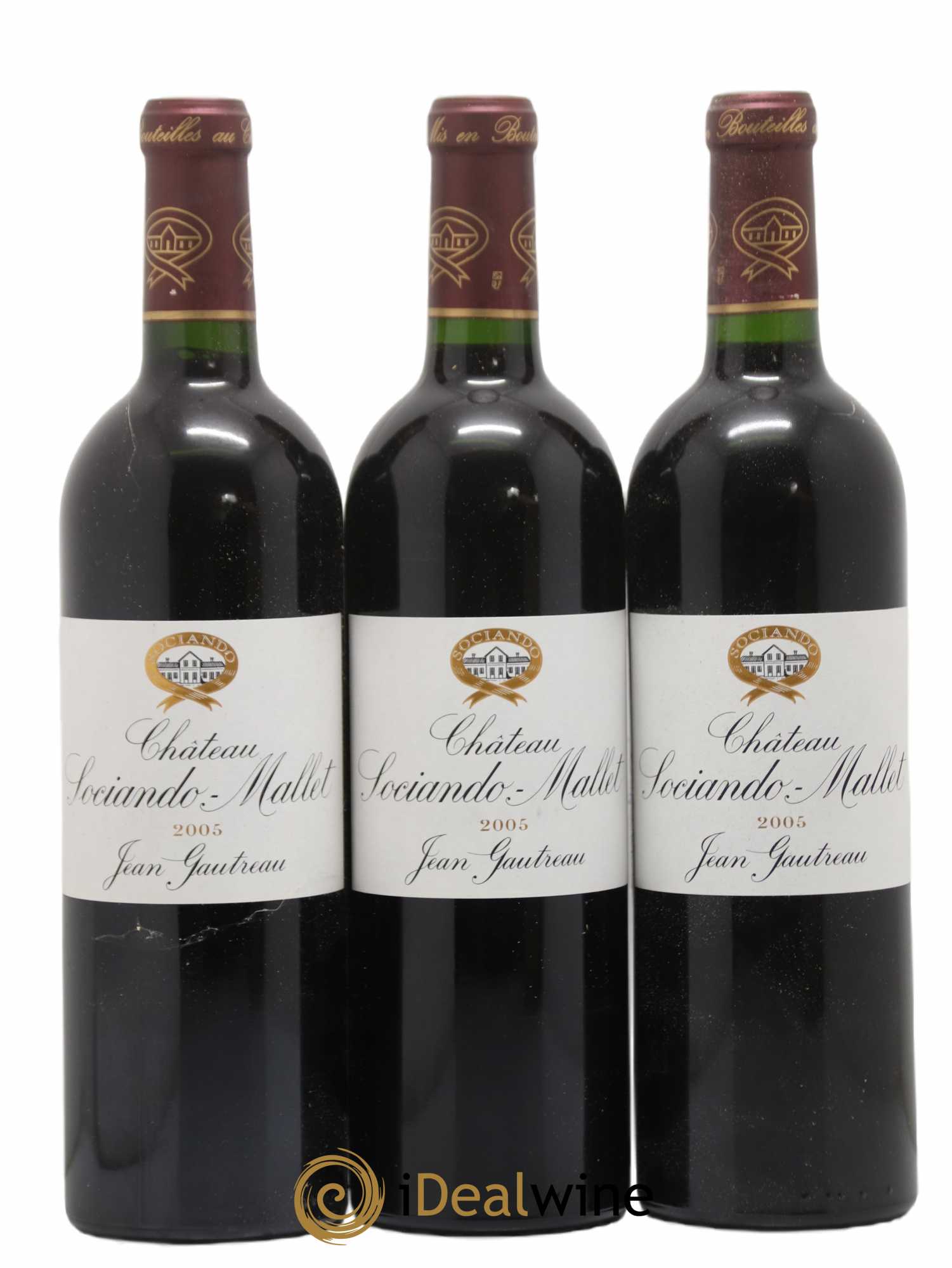 Château Sociando Mallet 2005 - Lot de 6 bouteilles - 2