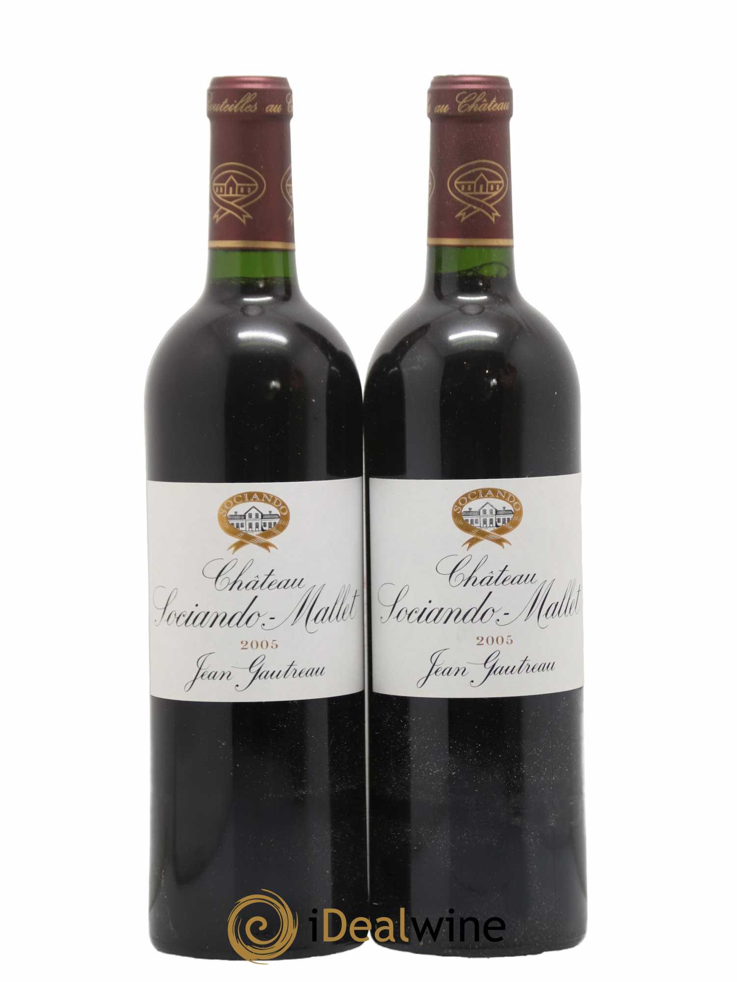 Château Sociando Mallet 2005 - Lot de 2 bouteilles - 0