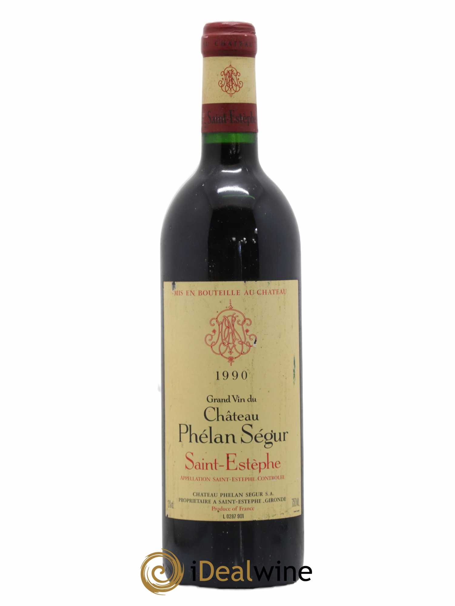 Château Phélan Ségur 1990 - Lot de 1 bouteille - 0