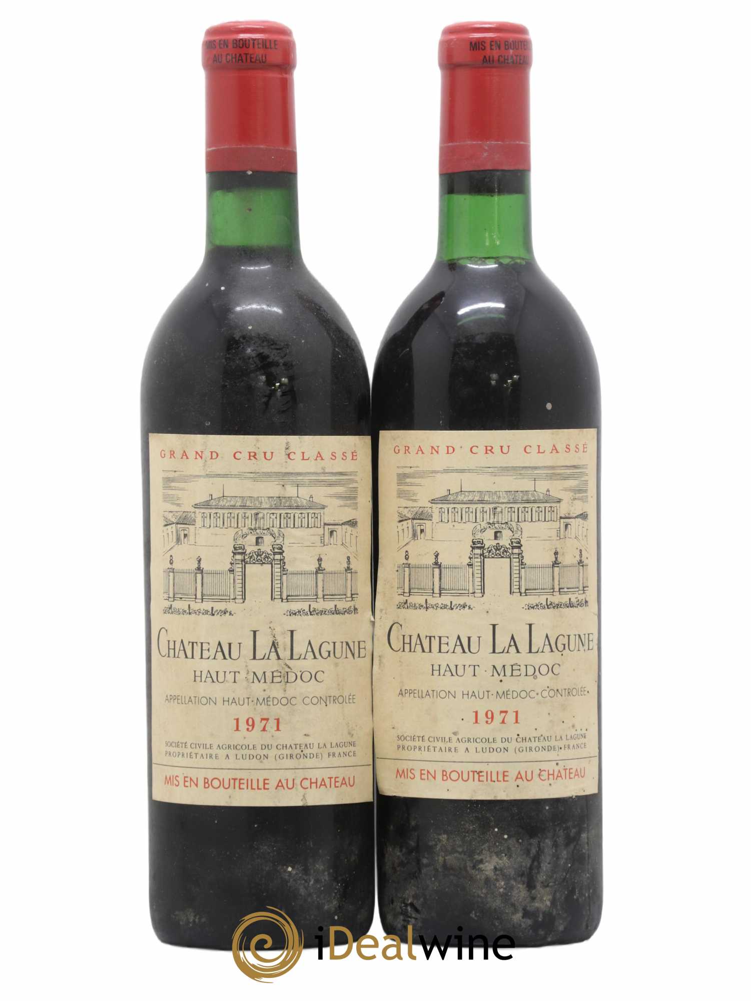 Château la Lagune 3ème Grand Cru Classé 1971 - Lot de 2 bouteilles - 0