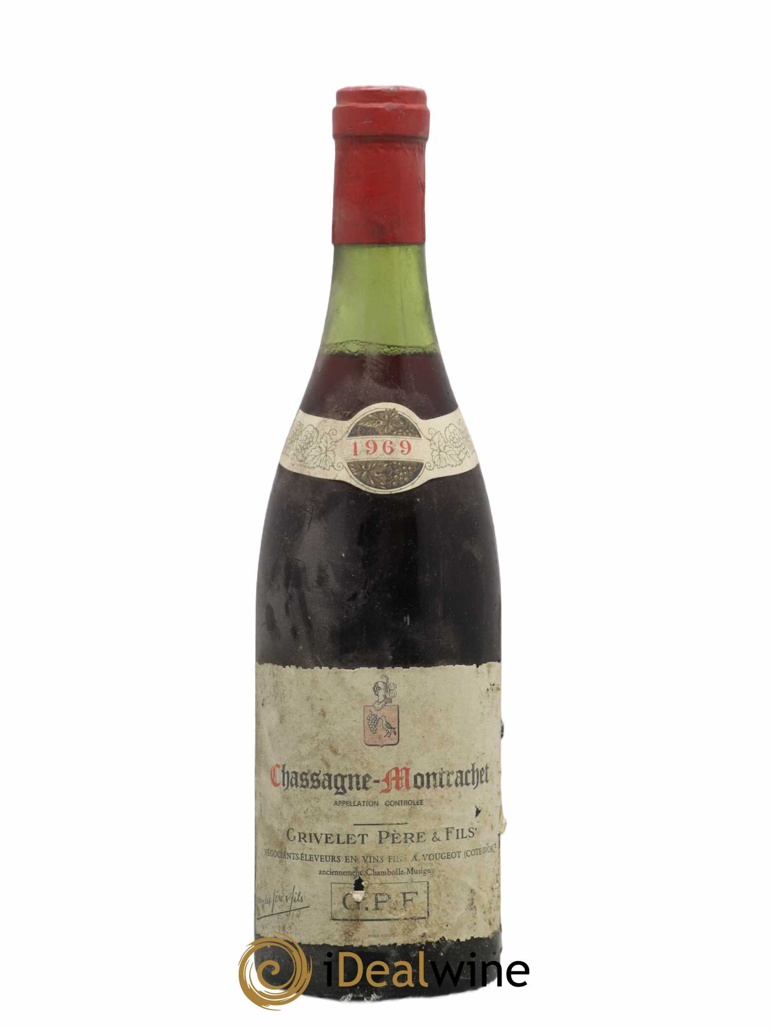 Chassagne-Montrachet Grivelet Pere Et Fils 1969 - Lot de 1 bouteille - 0
