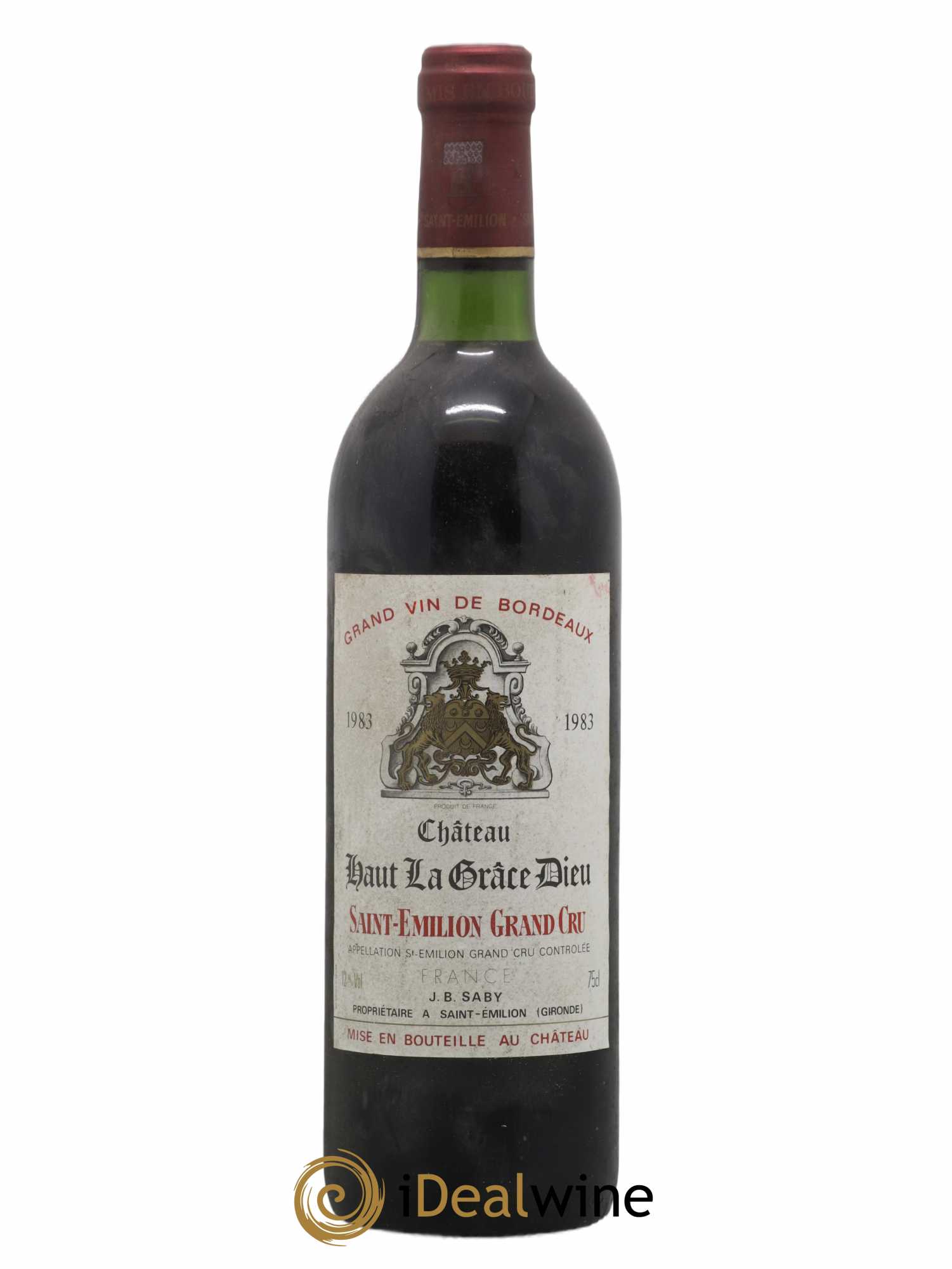 Saint-Émilion Grand Cru Château Haut La Grace Dieu 1983 - Lot de 1 bouteille - 0