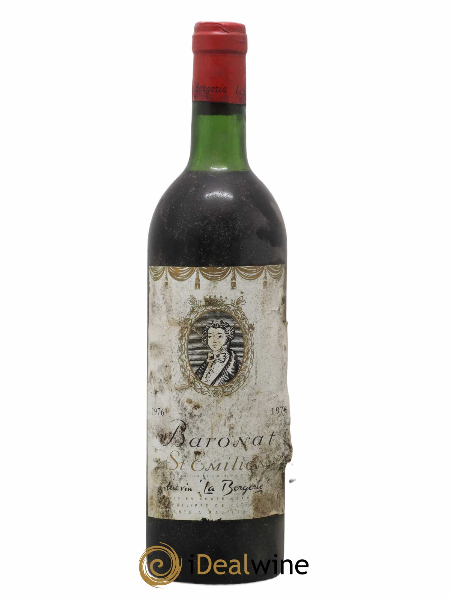 Saint-Émilion Baronat La Bergerie 1976 - Posten von 1 Flasche - 0