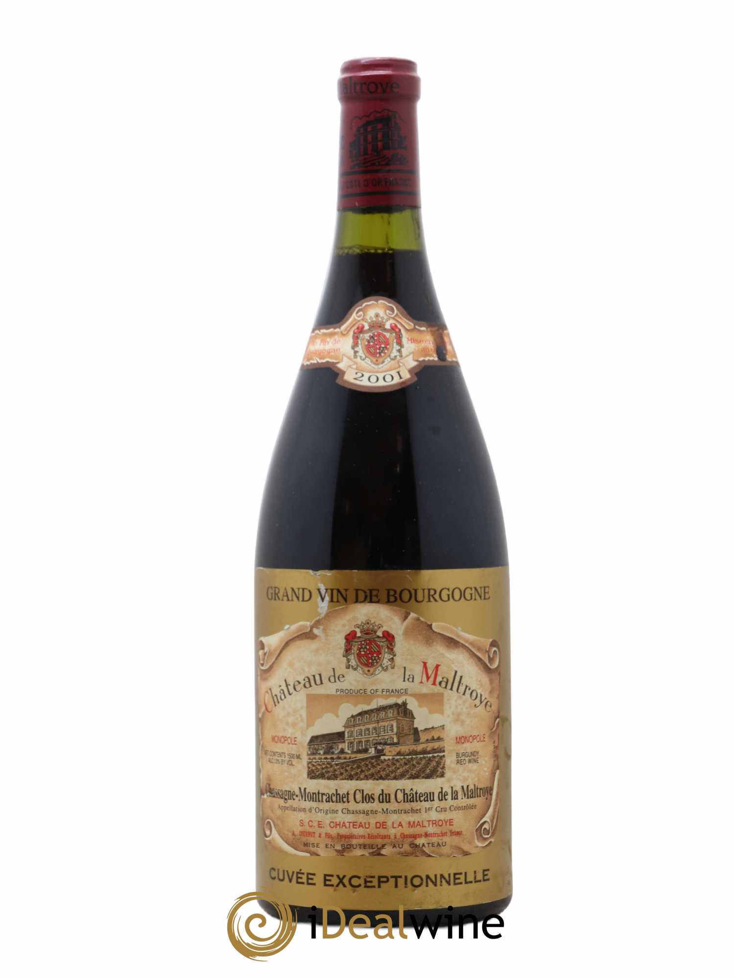 Chassagne-Montrachet 1er Cru Clos du Château de la Maltroye Château de la Maltroye Cuvée Exceptionnelle 2001 - Lot de 1 magnum - 0