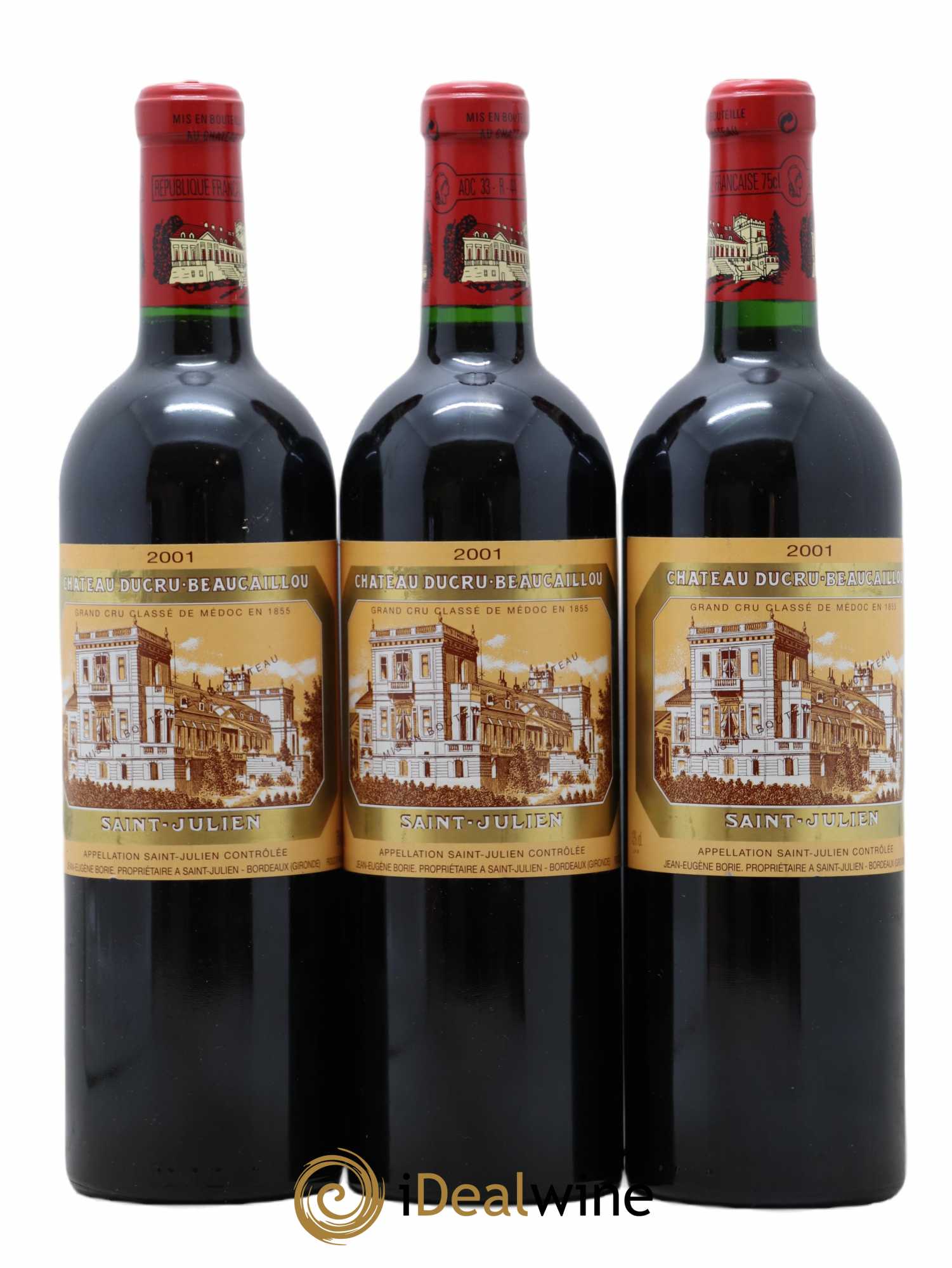 Château Ducru Beaucaillou 2ème Grand Cru Classé 2001 - Lot de 3 bouteilles - 0