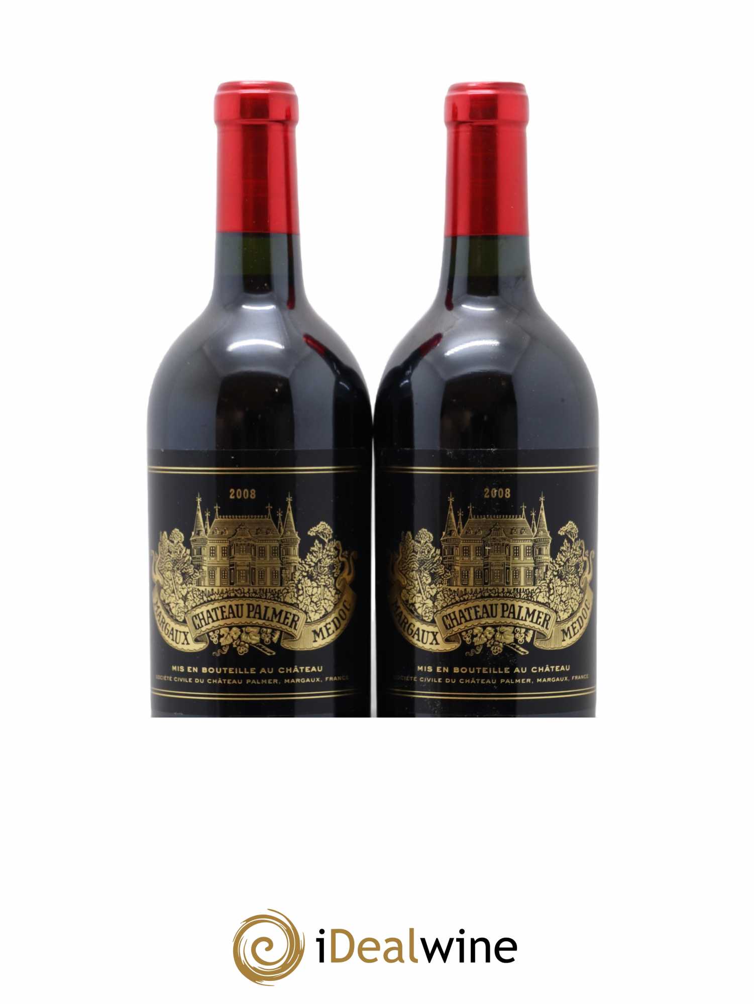 Château Palmer 3ème Grand Cru Classé 2008 - Lot de 2 bouteilles - 0