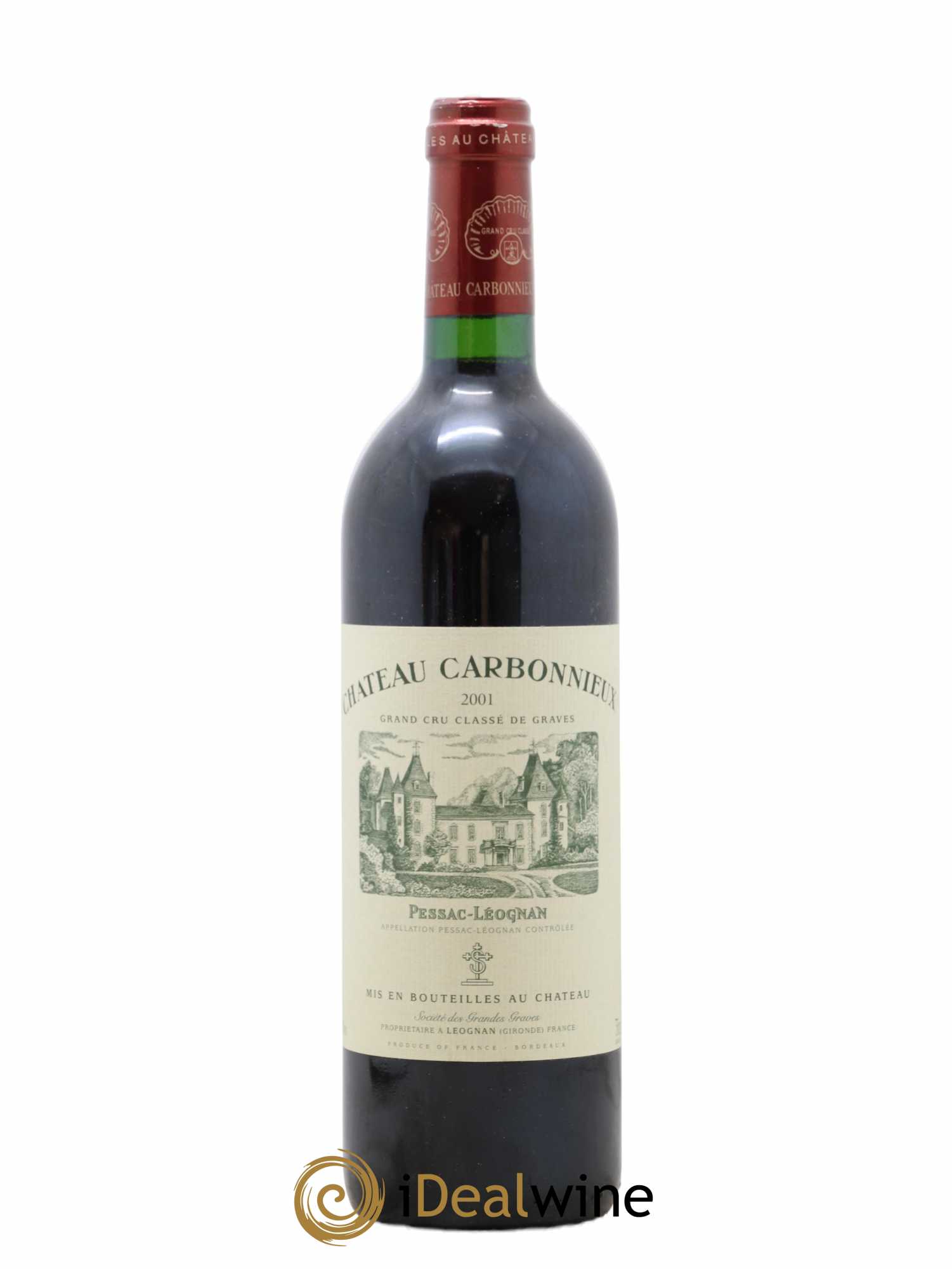 Château Carbonnieux Cru Classé de Graves 2001 - Lot de 1 bouteille - 0