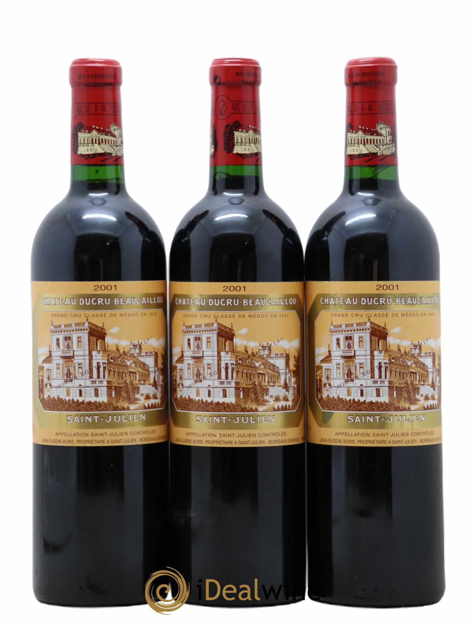 Château Ducru Beaucaillou 2ème Grand Cru Classé 2001 - Lot de 3 bouteilles - 0