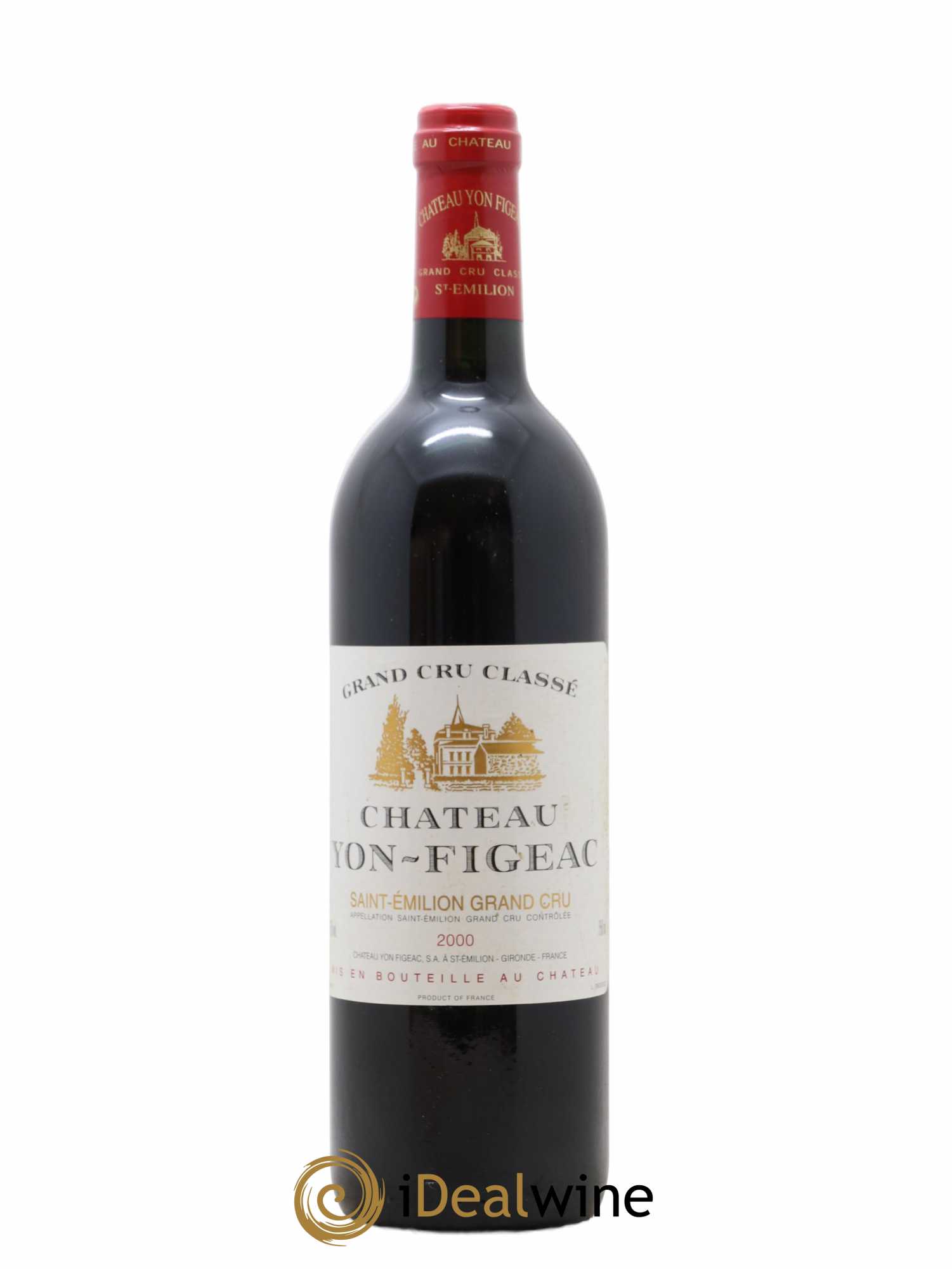 Château Yon Figeac Grand Cru Classé 2000 - Lot de 1 bouteille - 0