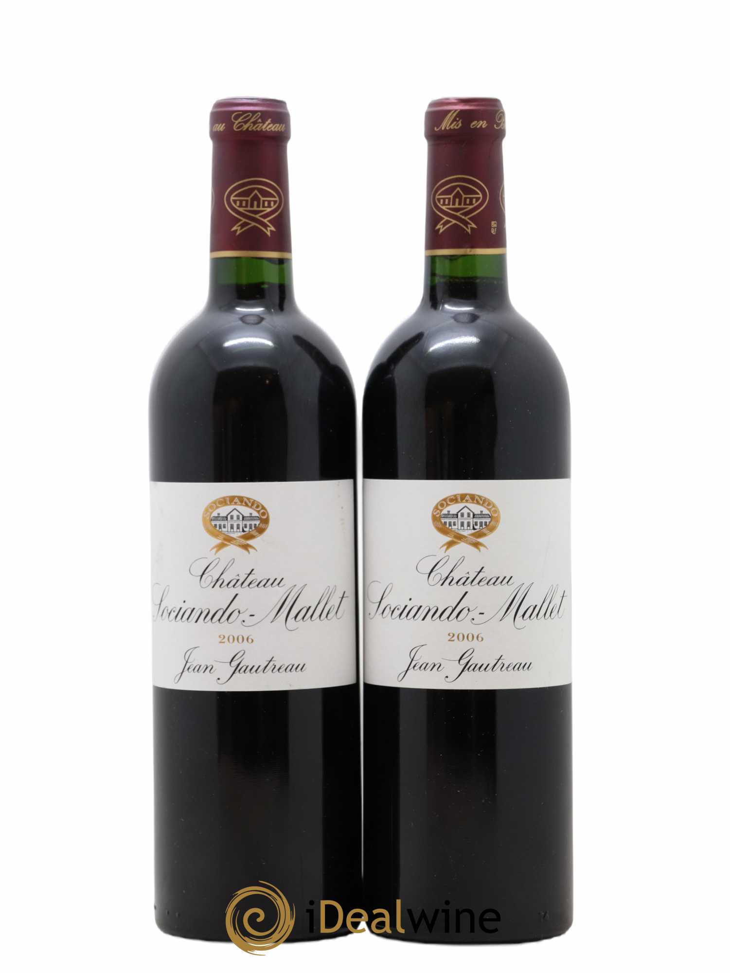 Château Sociando Mallet 2006 - Lot de 2 bouteilles - 0