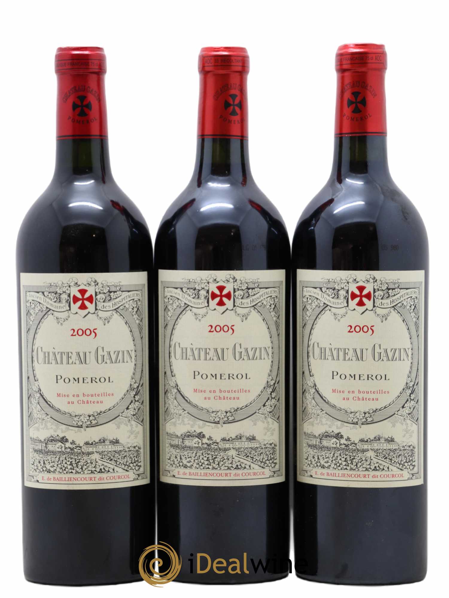 Château Gazin 2005 - Lot de 3 bouteilles - 0