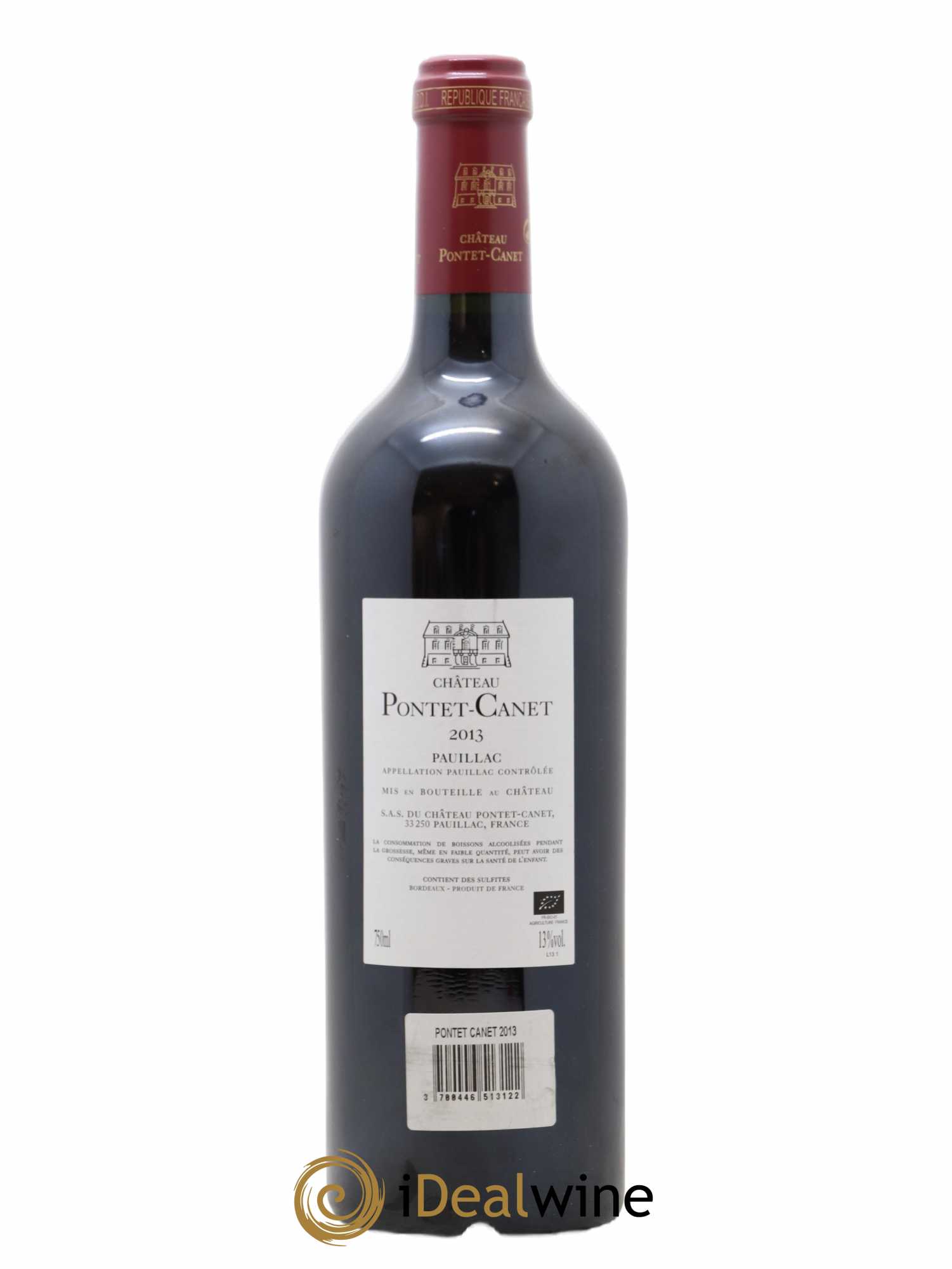 Château Pontet Canet 5ème Grand Cru Classé 2013 - Lot de 1 bouteille - 1