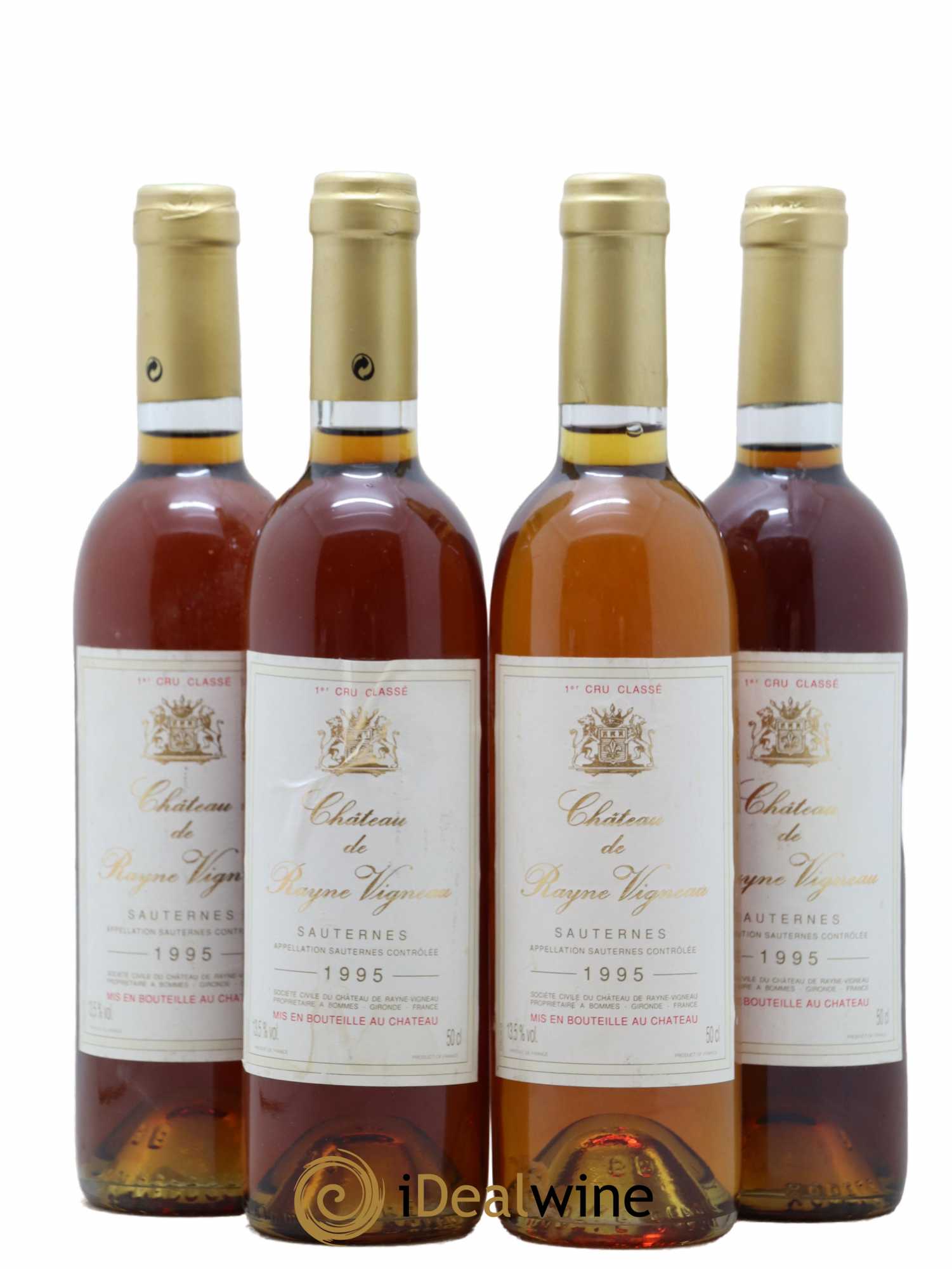 Château de Rayne Vigneau 1er Grand Cru Classé 50cl 1995 - Lotto di 4 bottiglie - 0