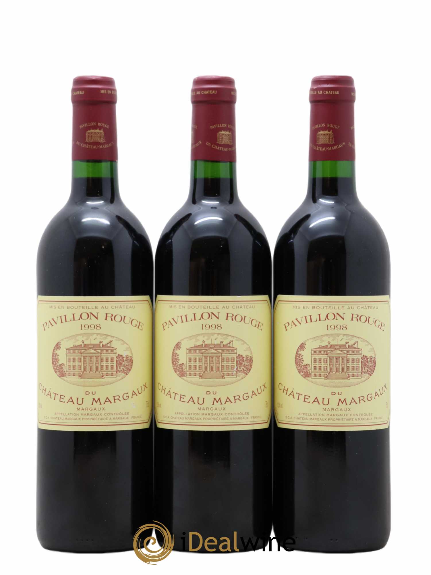 Pavillon Rouge du Château Margaux Second Vin 1998 - Lot de 3 bouteilles - 0