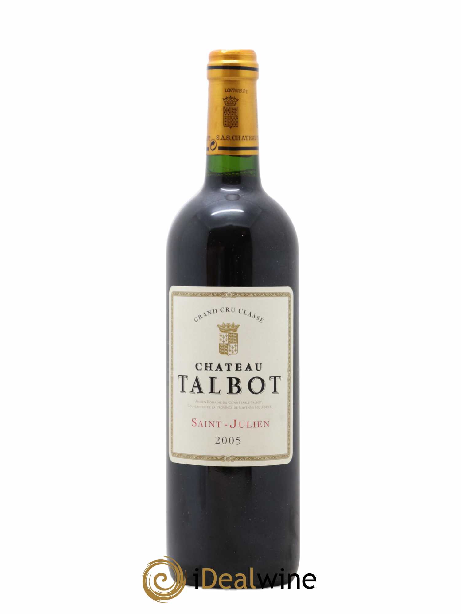 Château Talbot 4ème Grand Cru Classé 2005 - Lot de 1 bouteille - 0