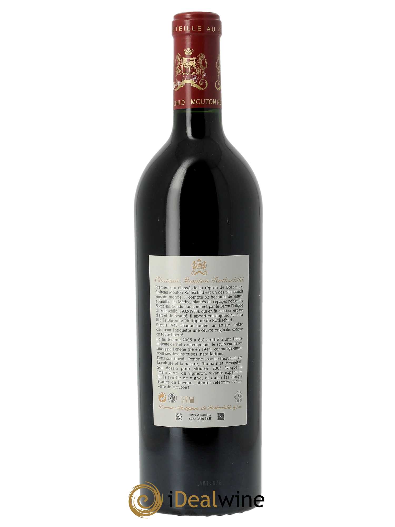 Château Mouton Rothschild 1er Grand Cru Classé 2005 - Lot of 1 bottle - 1