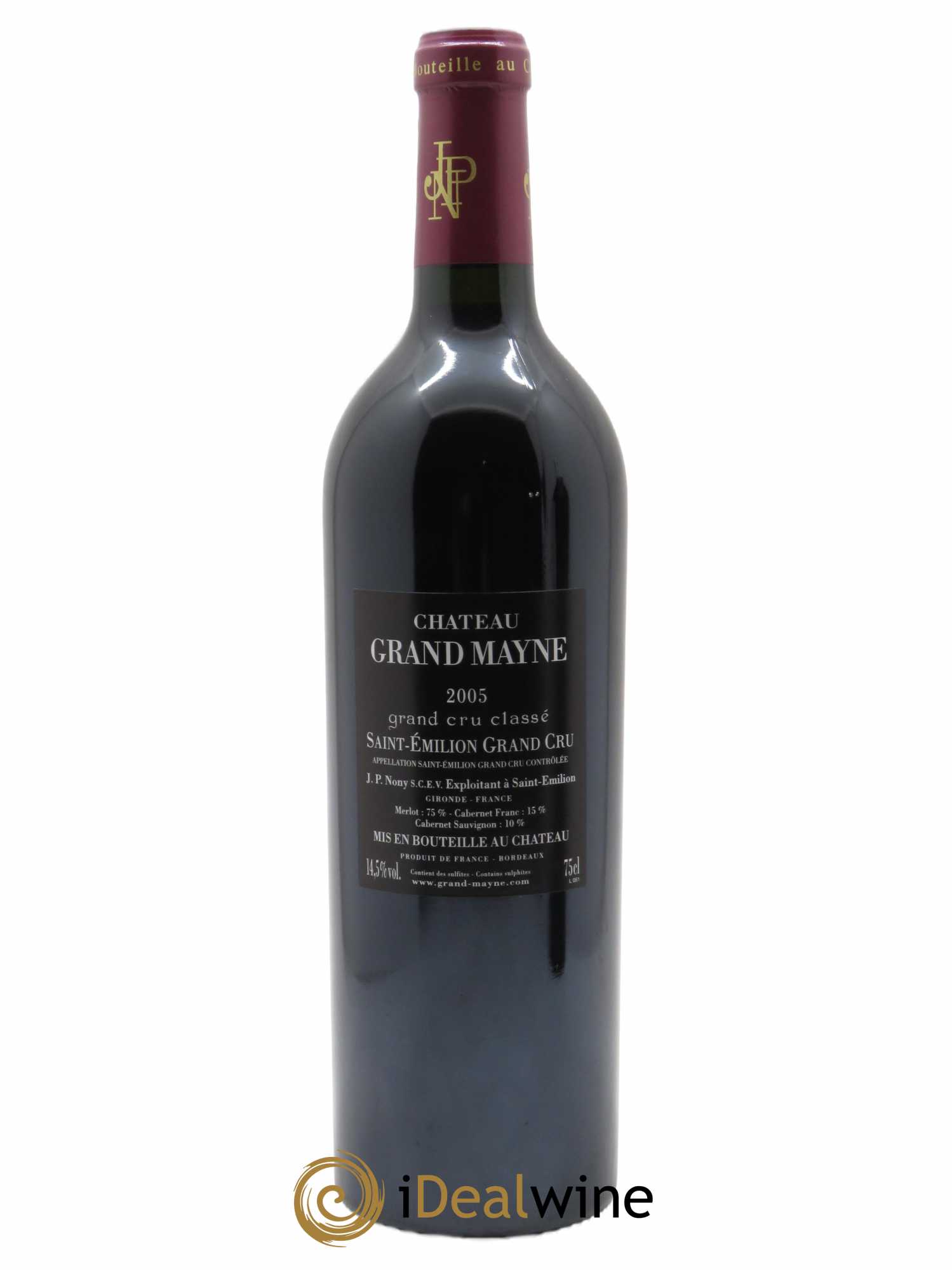 Château Grand Mayne Grand Cru Classé 2005 - Lot of 1 bottle - 1